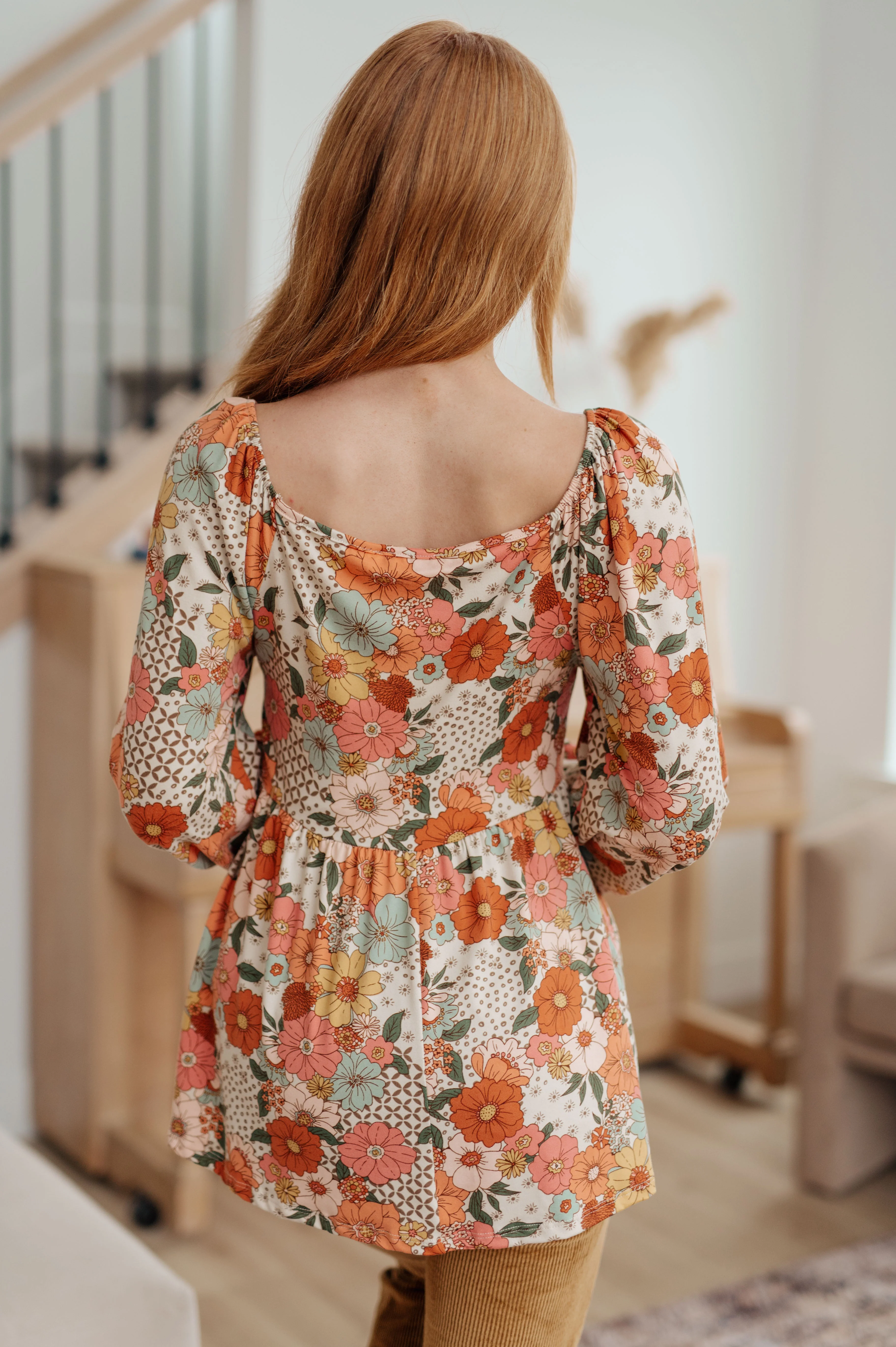 Fall For Florals Babydoll Top - 11/2/2023 - Image 10