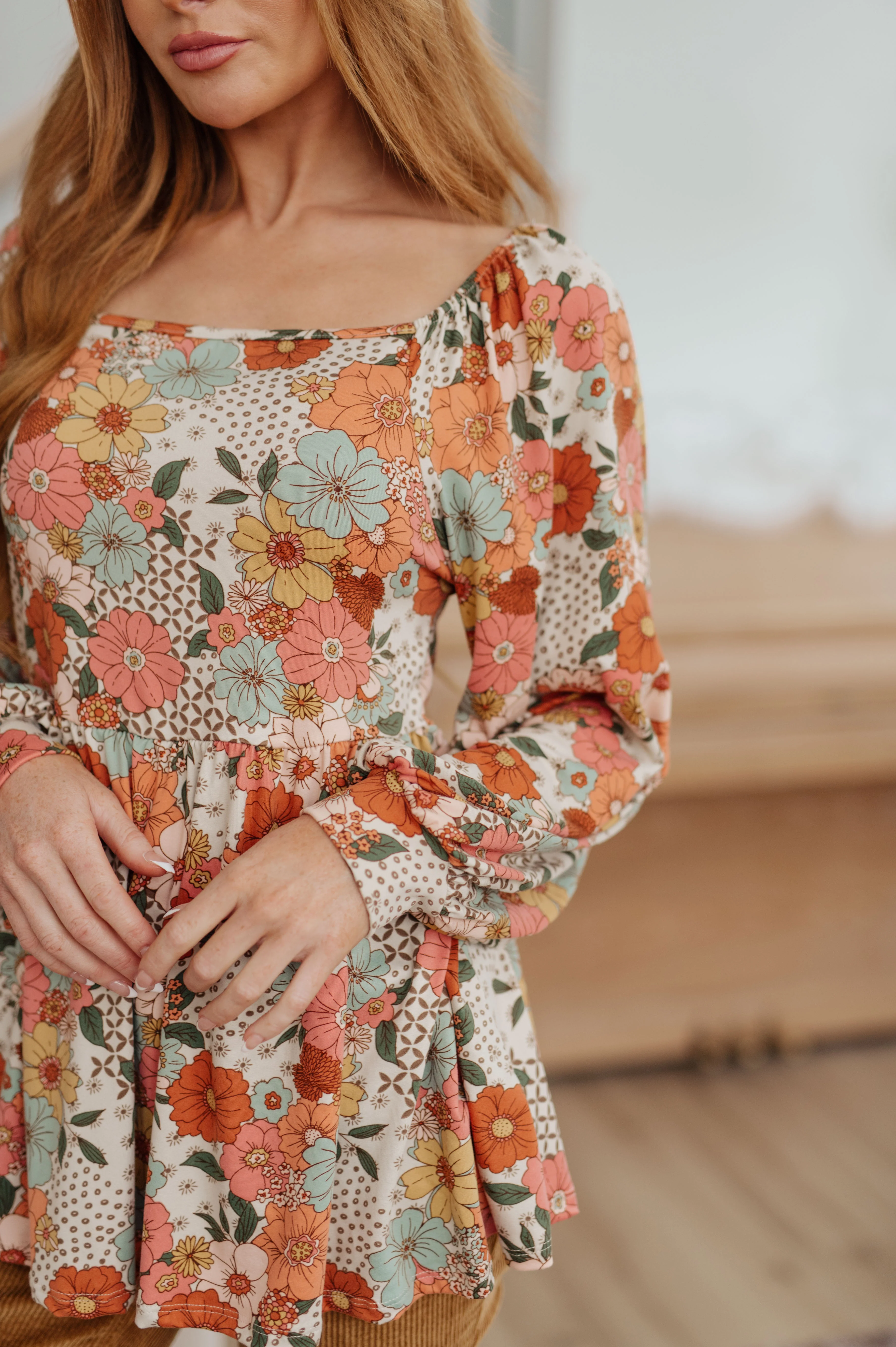 Fall For Florals Babydoll Top - 11/2/2023 - Image 7