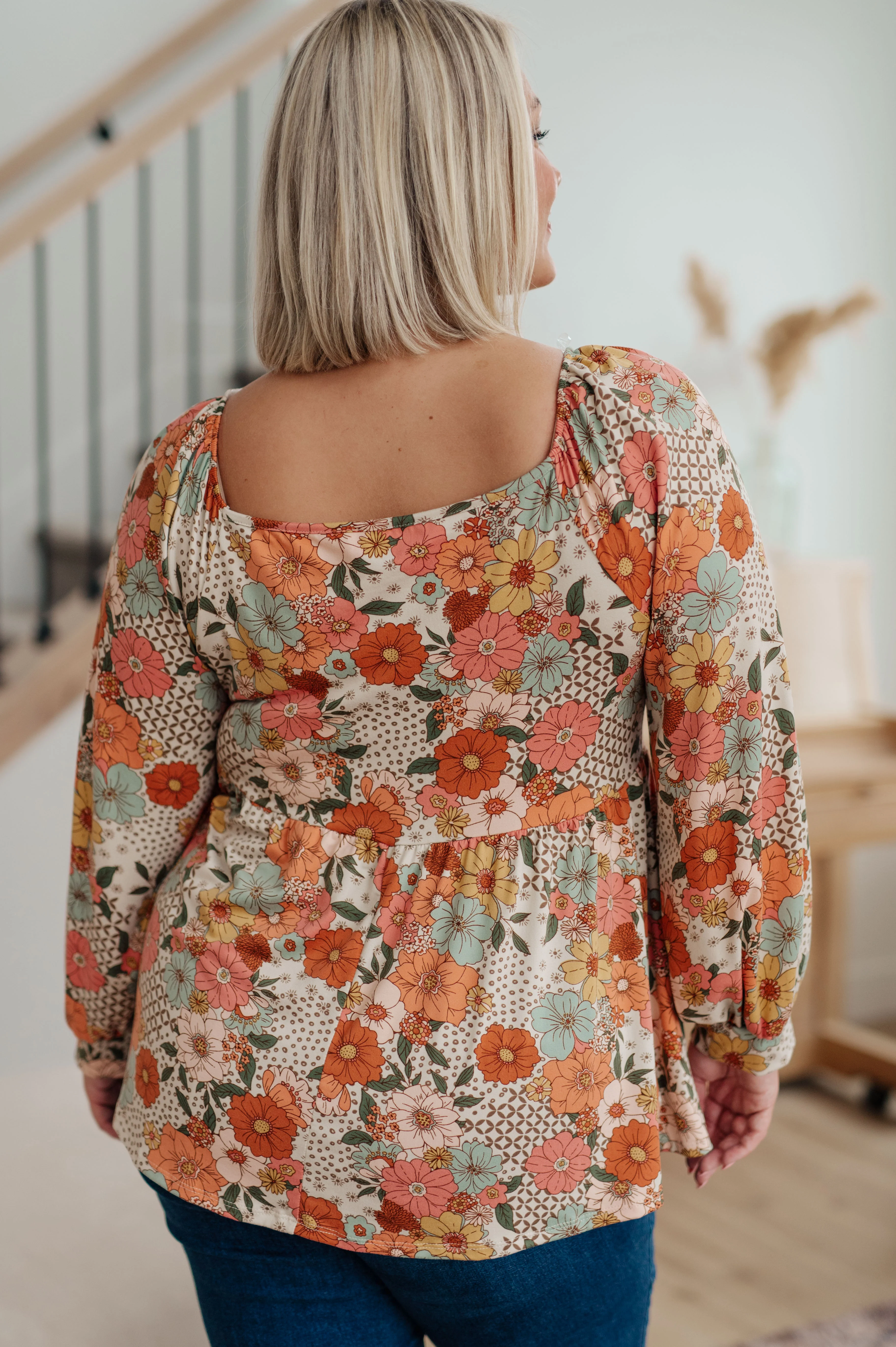 Fall For Florals Babydoll Top - 11/2/2023 - Image 9