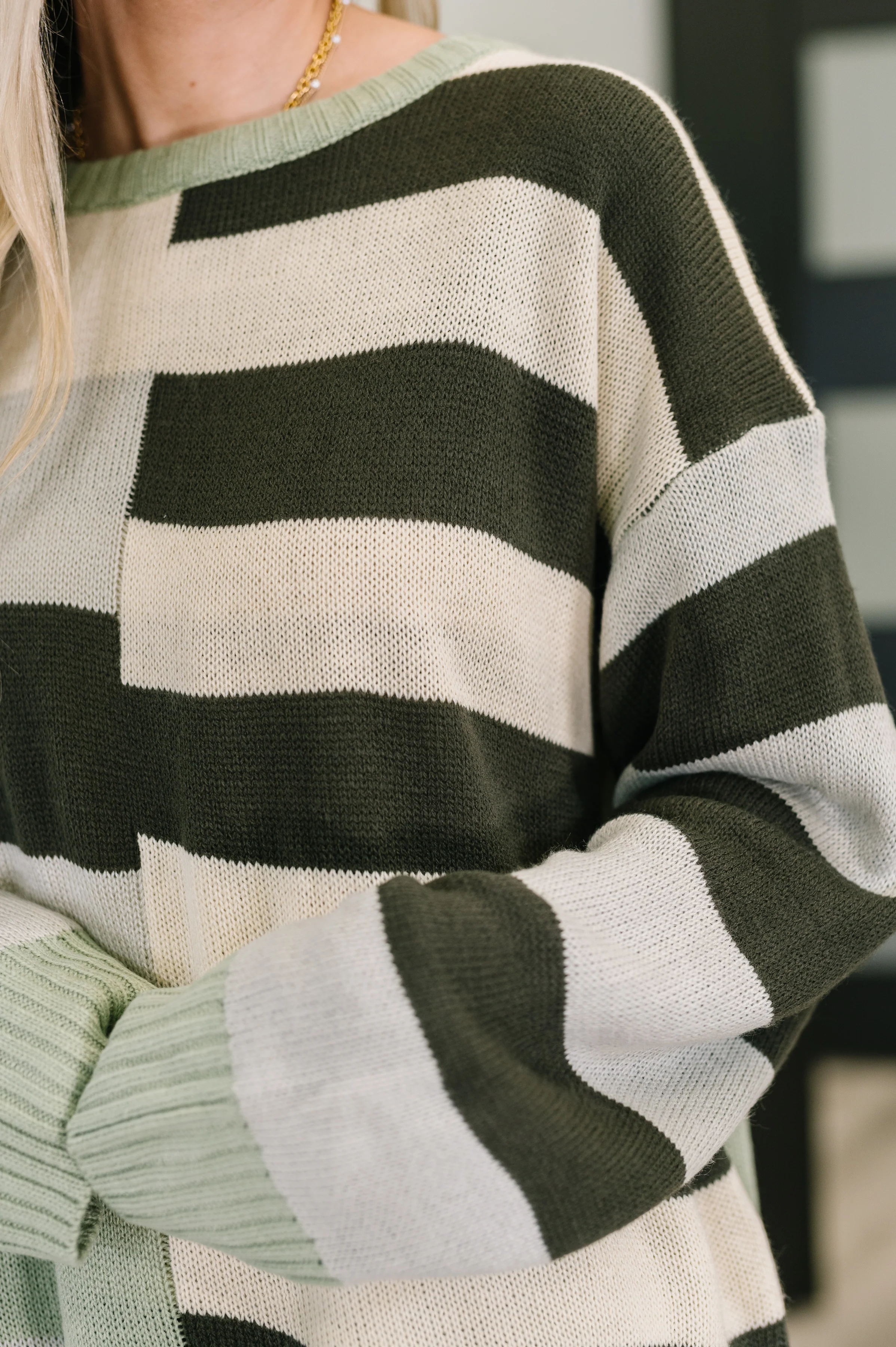 Fall Into Us Color Block Knit Pullover - 10/31/2025 - Image 2