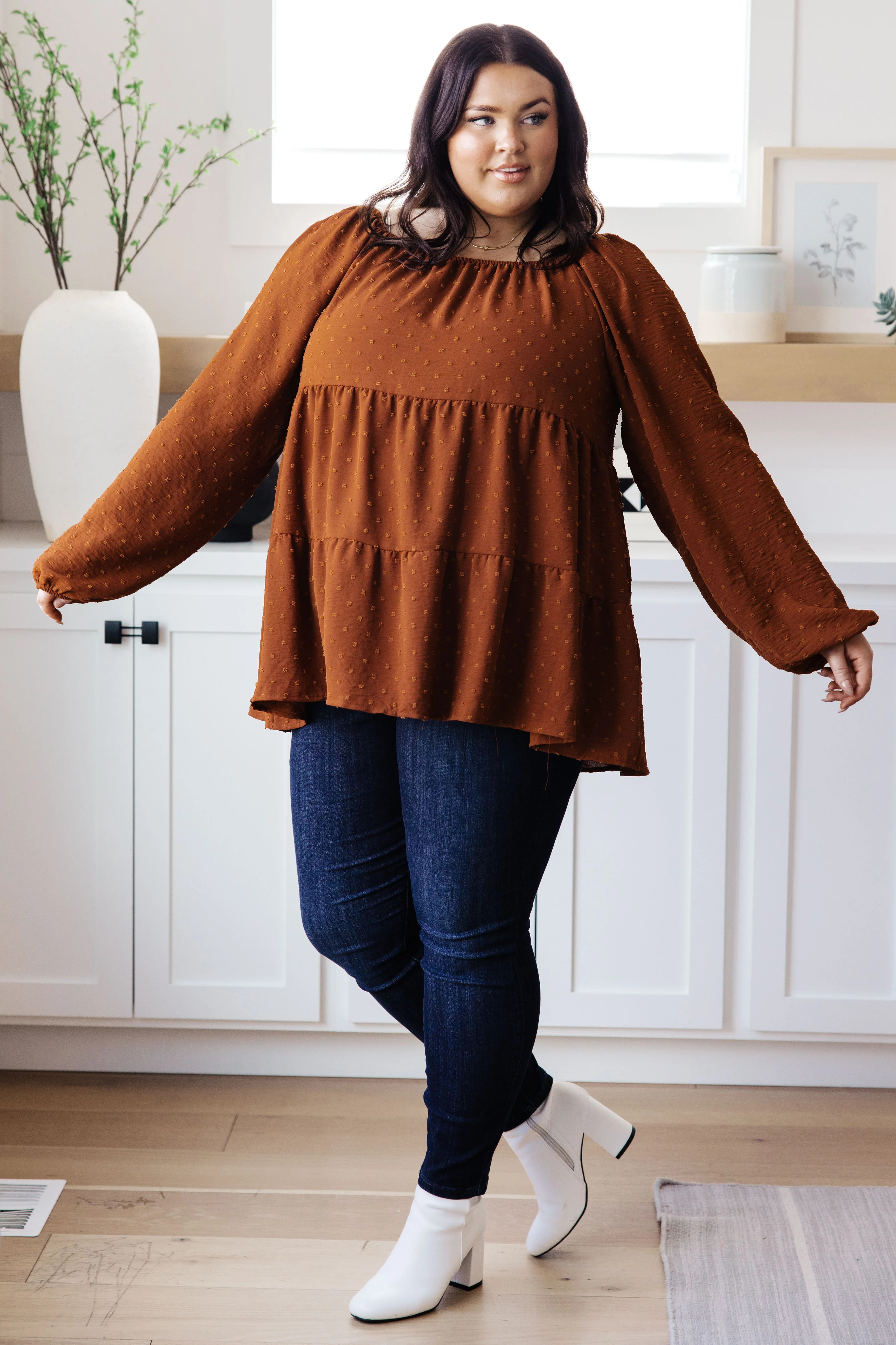 Falling Into You Tiered Babydoll Top - 10/25/2024 - Image 3