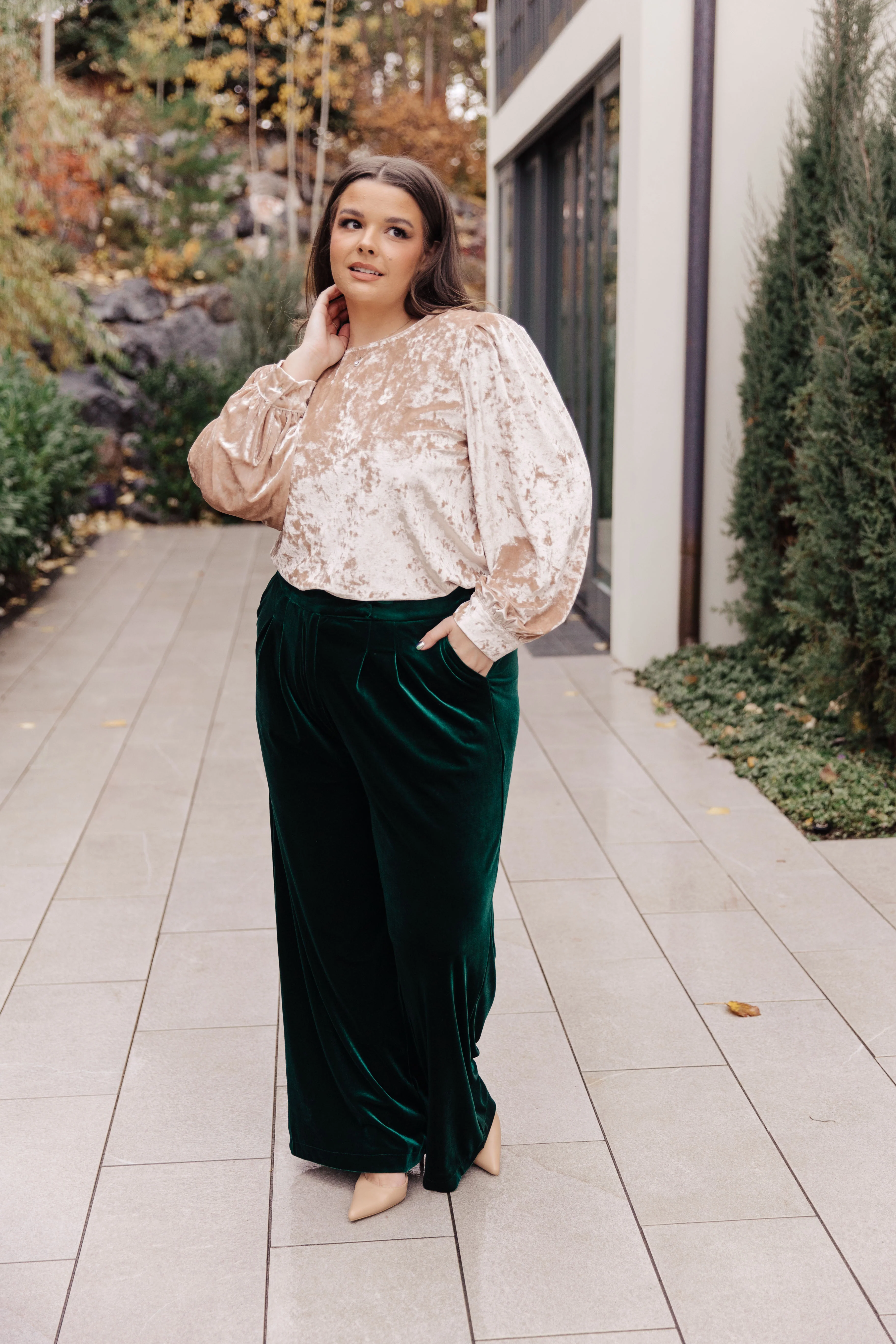 Feeling Good Velvet Blouse - 11/27/2023 - Image 4