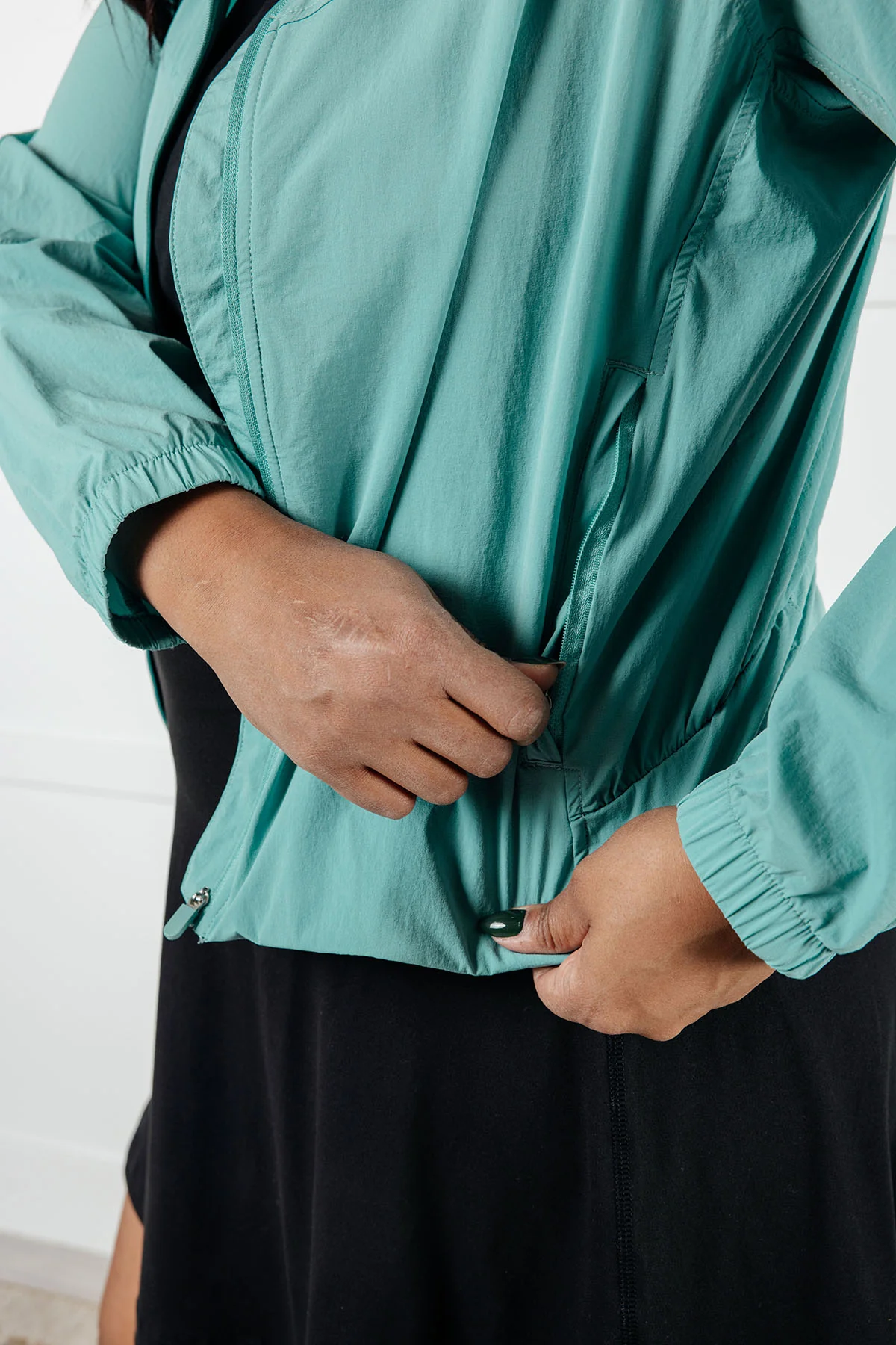 Fit Happens Nylon Tennis Jacket in Tidal Wave - 1/2/2025 - Image 8