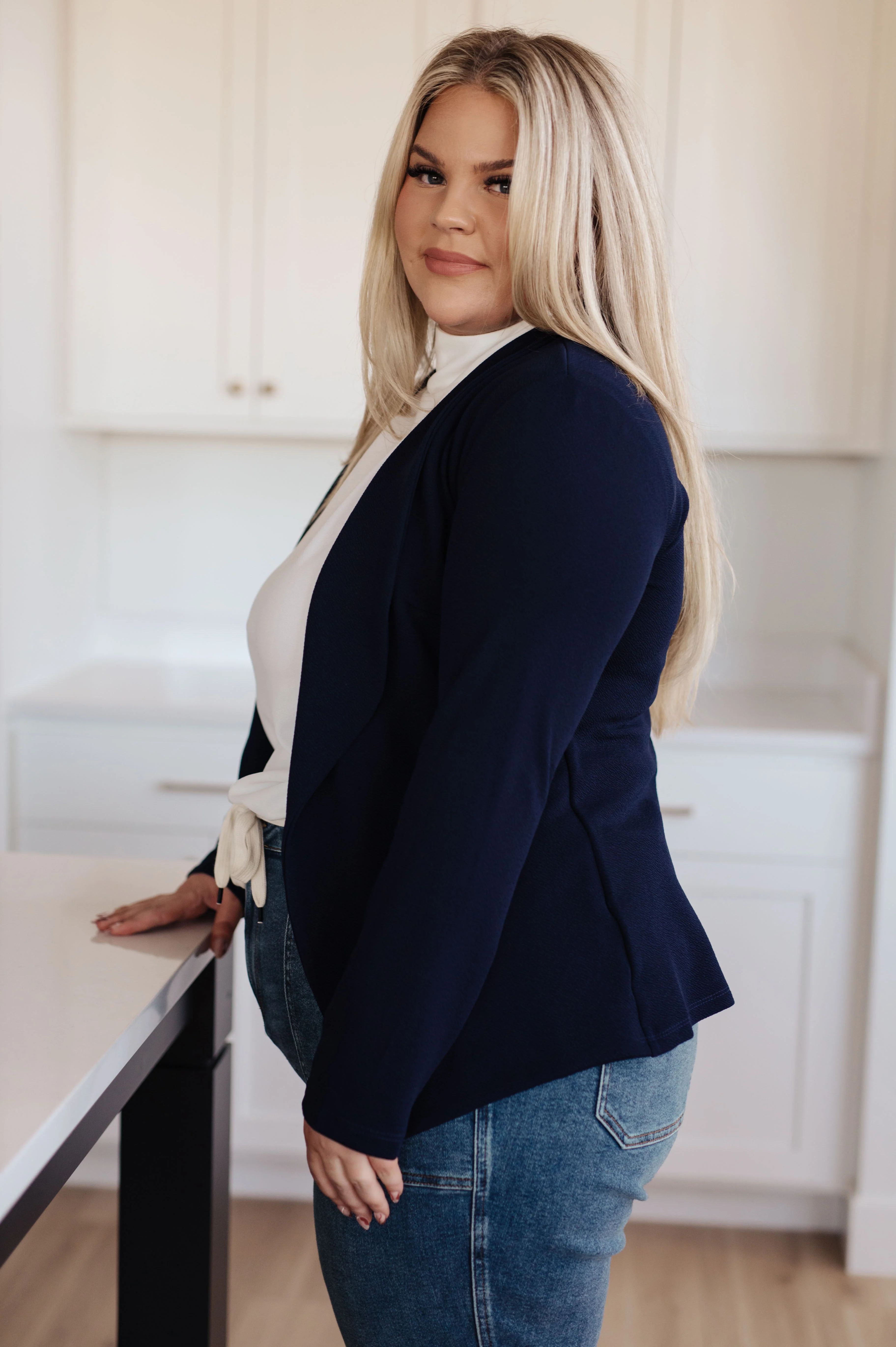 Fitted Blazer in Navy - 11/24/2023 - Image 6