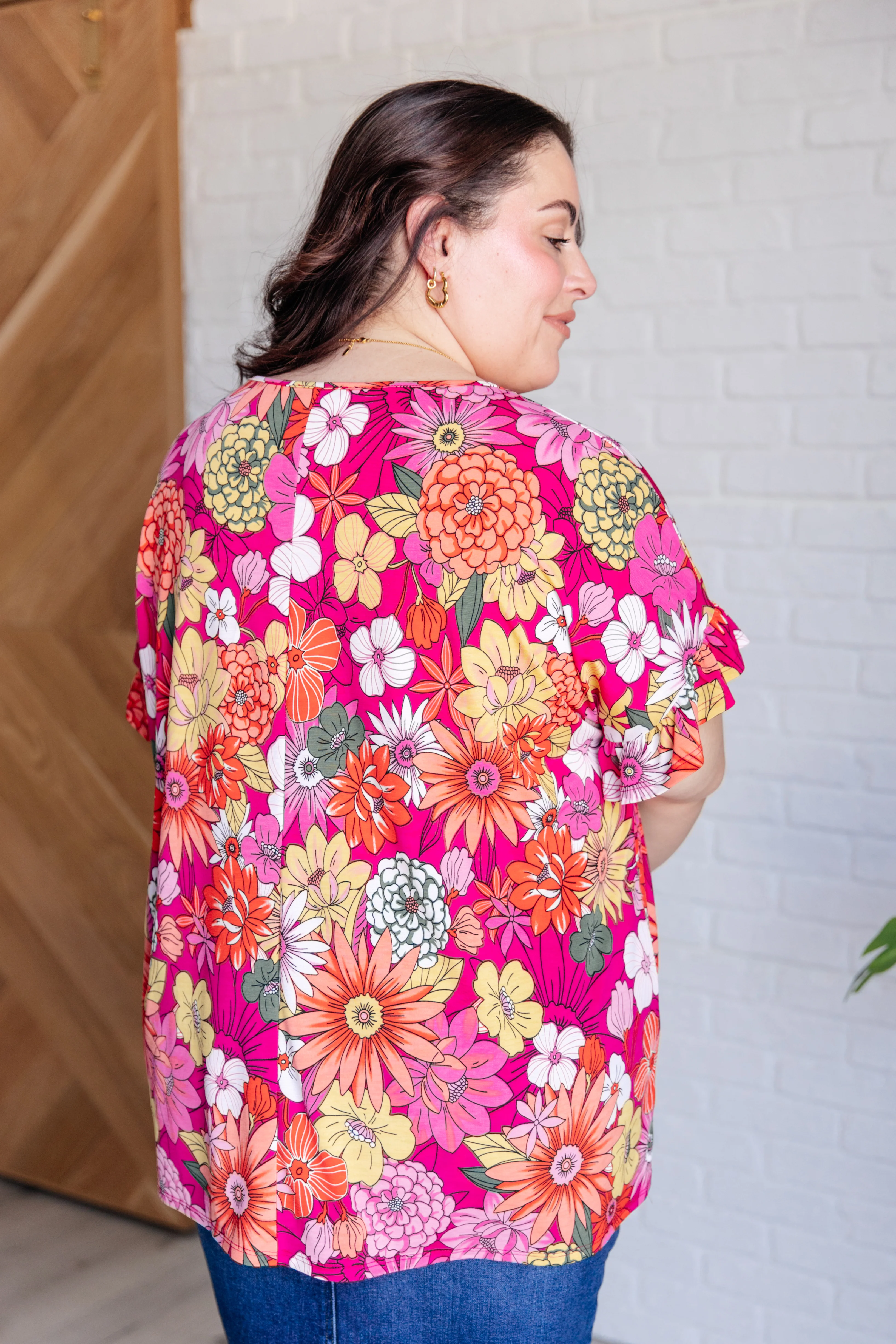 Flit About Floral Top in Pink - 5/5/2025 - Image 10