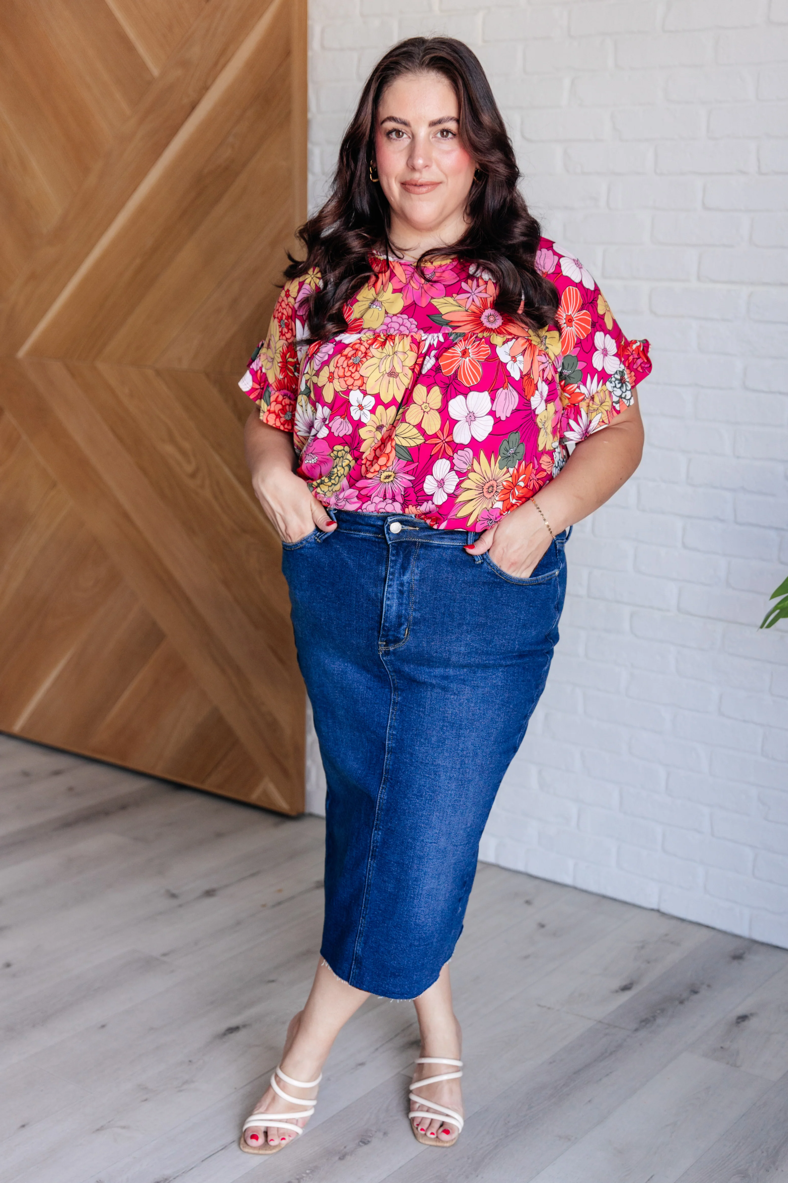 Flit About Floral Top in Pink - 5/5/2025 - Image 2
