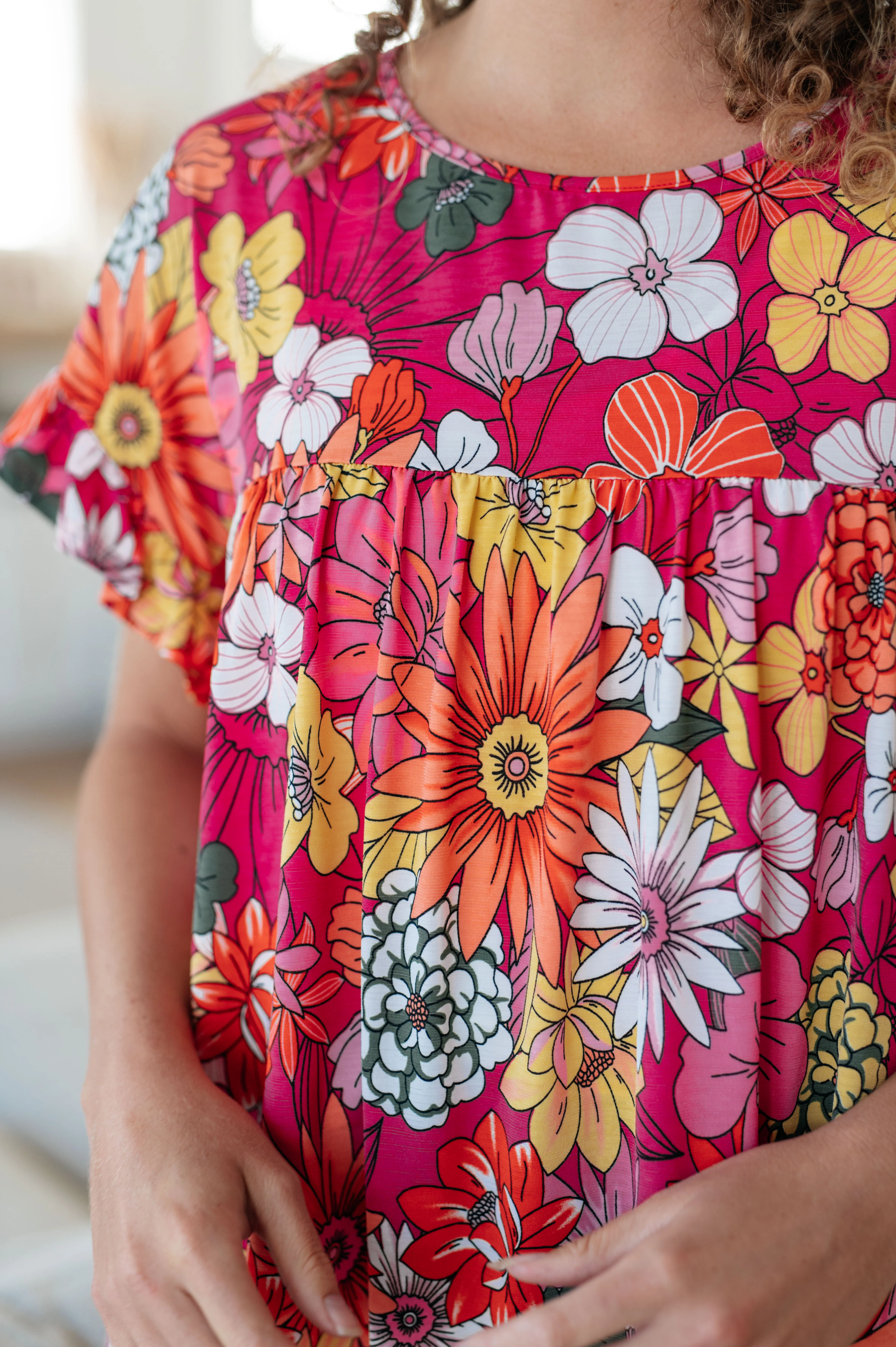 Flit About Floral Top in Pink - 5/5/2025 - Image 6