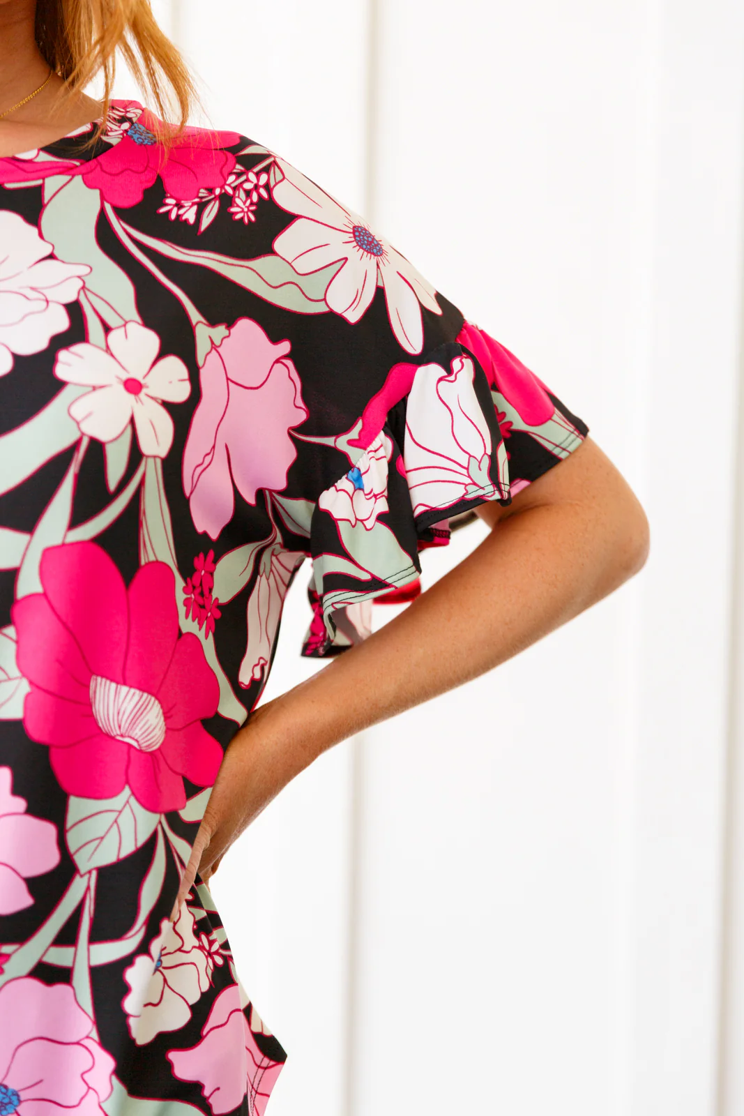 Floral First Ruffle Sleeve Top - 7/20/2023 - Image 10