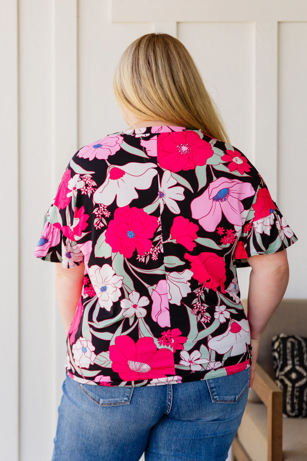 Floral First Ruffle Sleeve Top - 7/20/2023 - Image 8