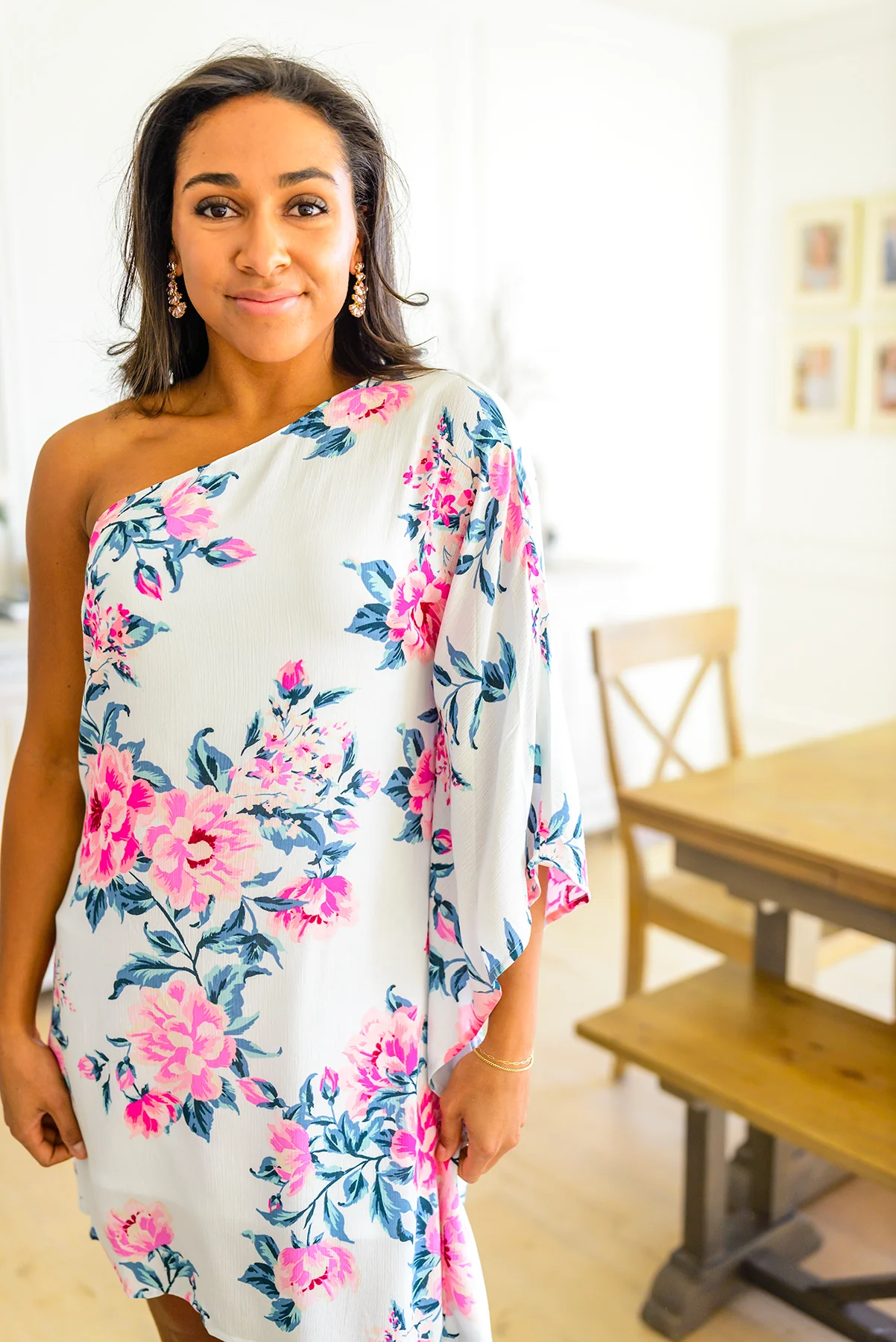 Forever Smitten Floral One Shoulder Dress - 3/7/2023 - Image 13