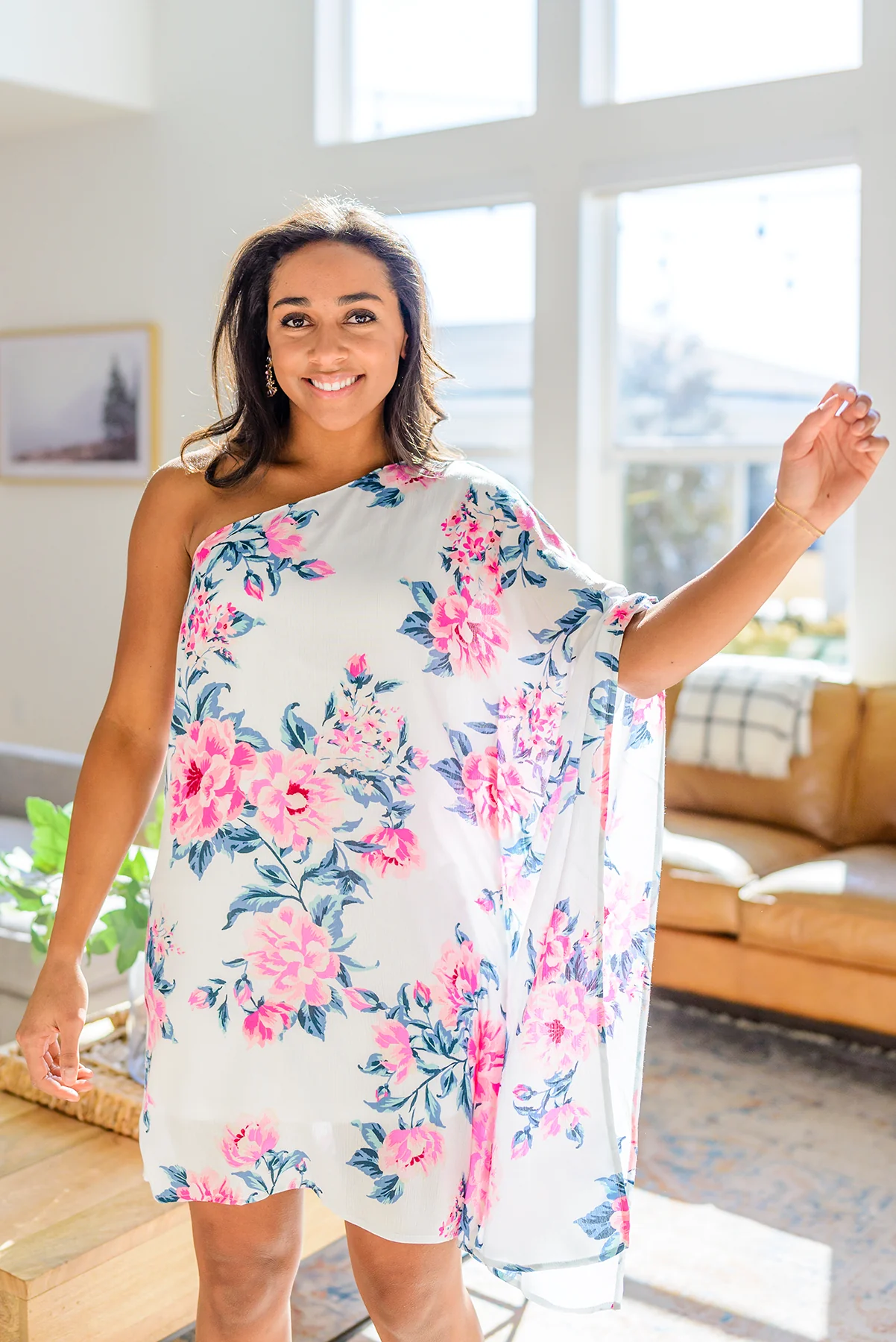 Forever Smitten Floral One Shoulder Dress - 3/7/2023 - Image 16