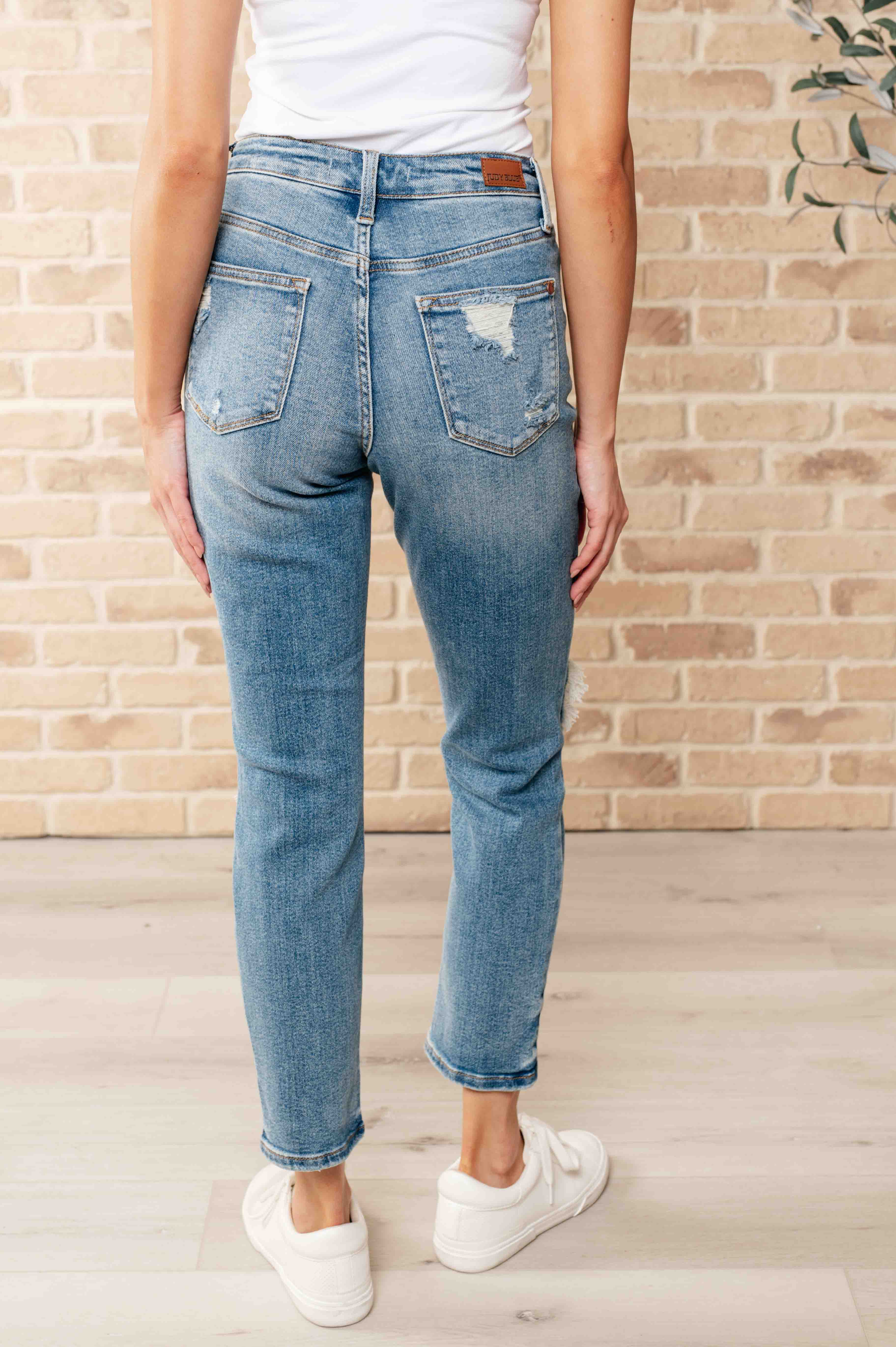 Frankie High Waist Distressed Boyfriend Jeans - 6/26/2024 - Image 7