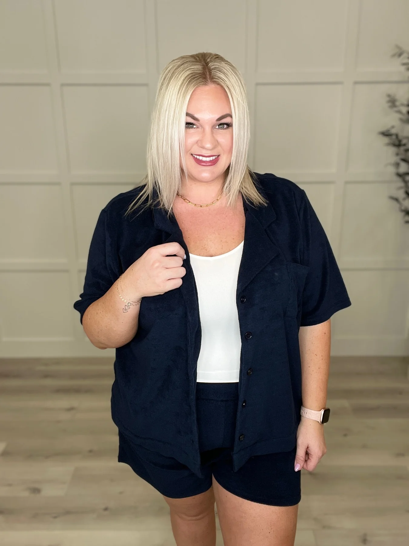 French Terry Button Down Top in Two Colors - 4/5/2023 - Image 4