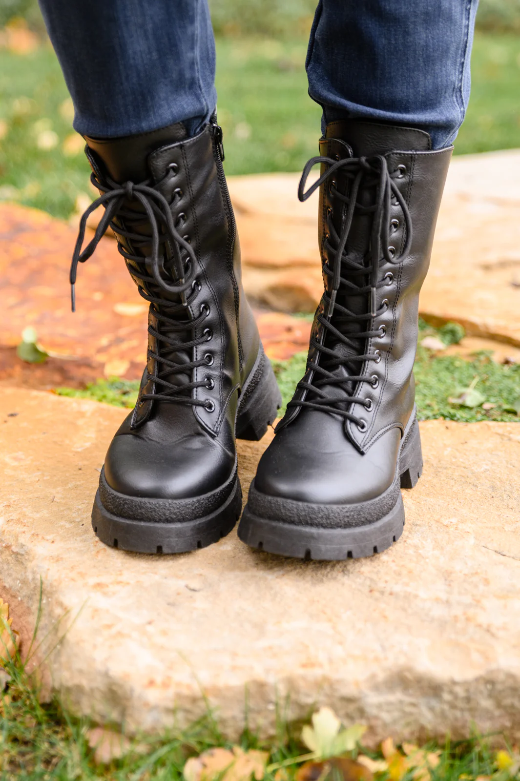 Fresh Feels Combat Boots In Black - 11/15/2022 - Image 2