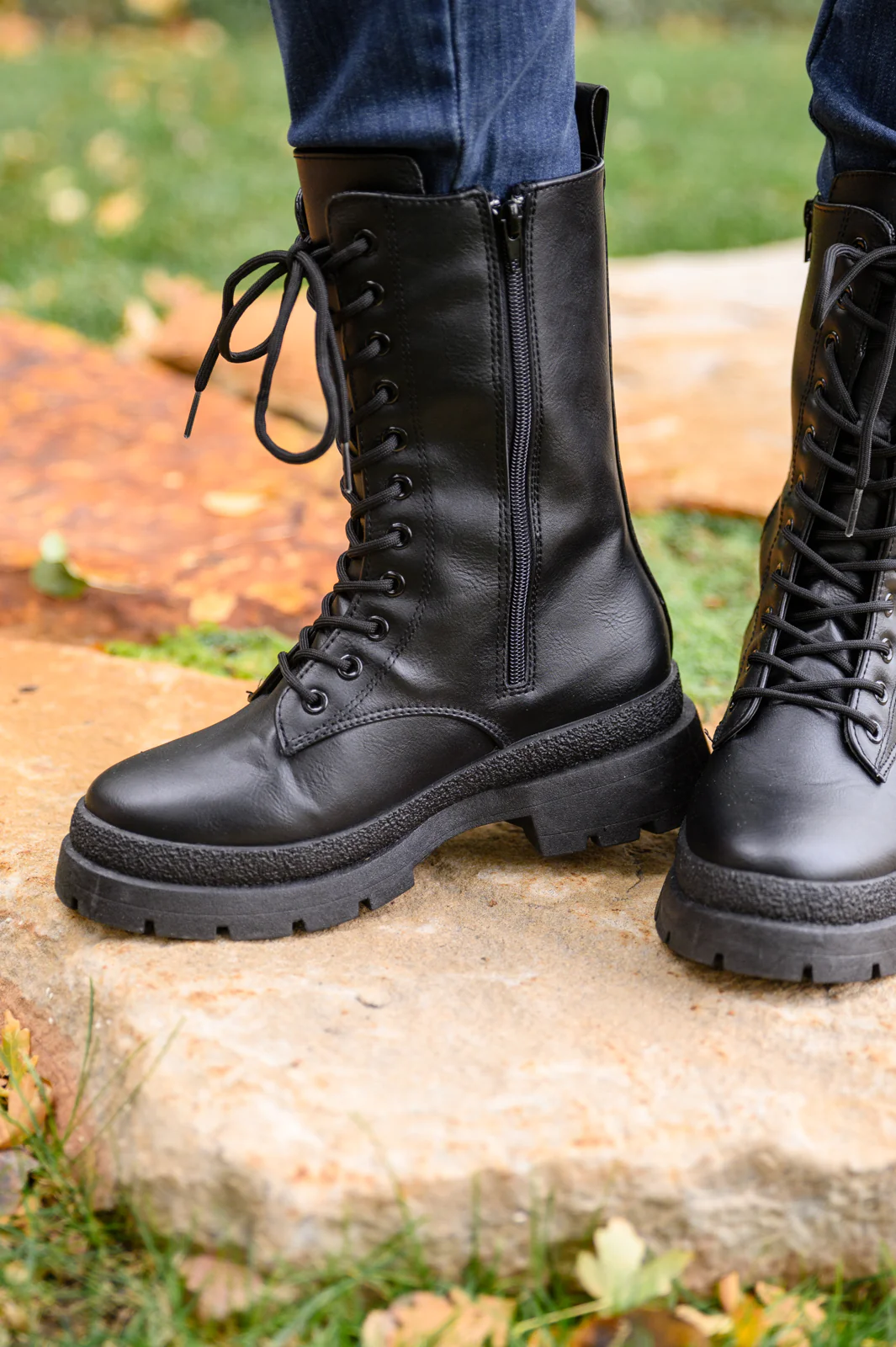 Fresh Feels Combat Boots In Black - 11/15/2022 - Image 6