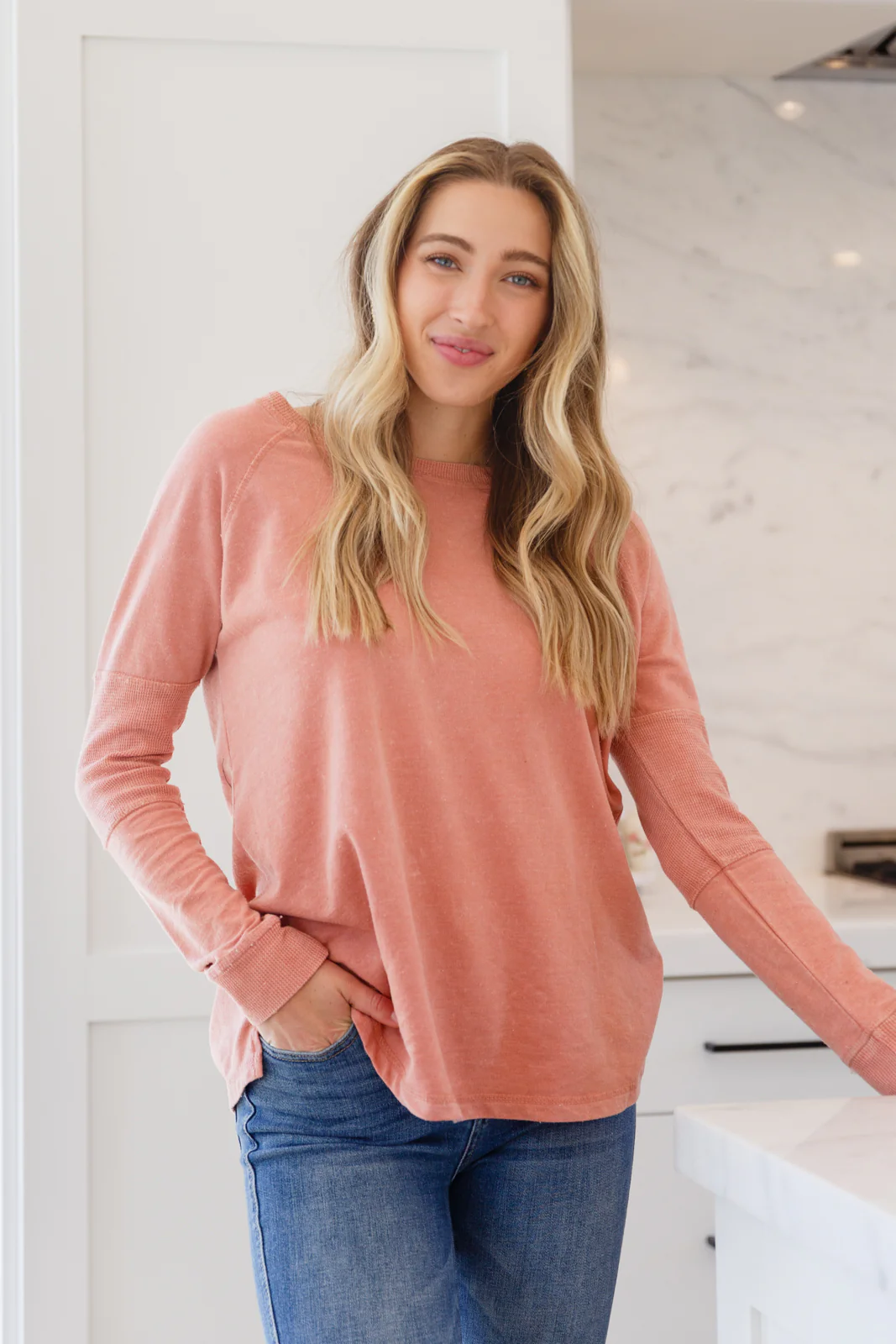 Fun Beginnings Raglan Top In Dusty Mauve - 11/8/2022 - Image 4