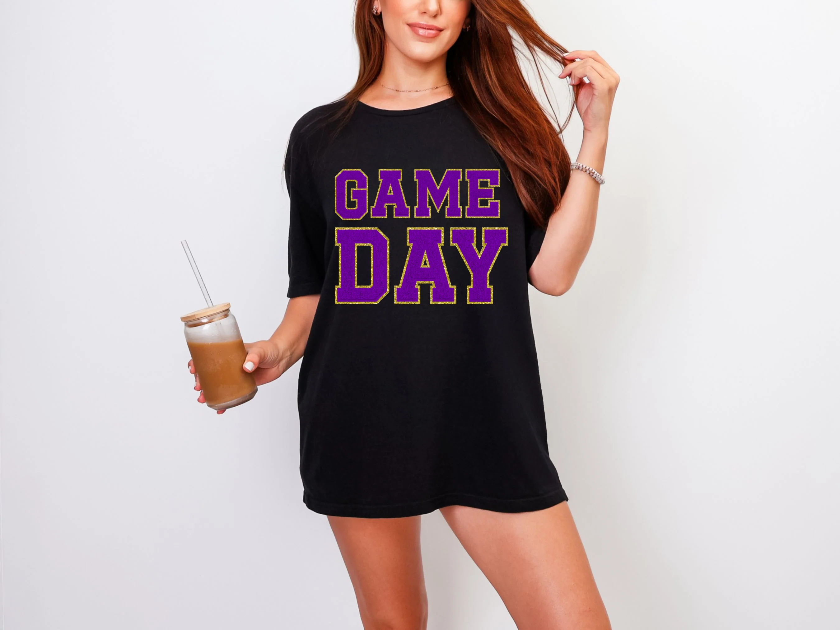 Game Day Black Graphic Tee in Multiple Colors