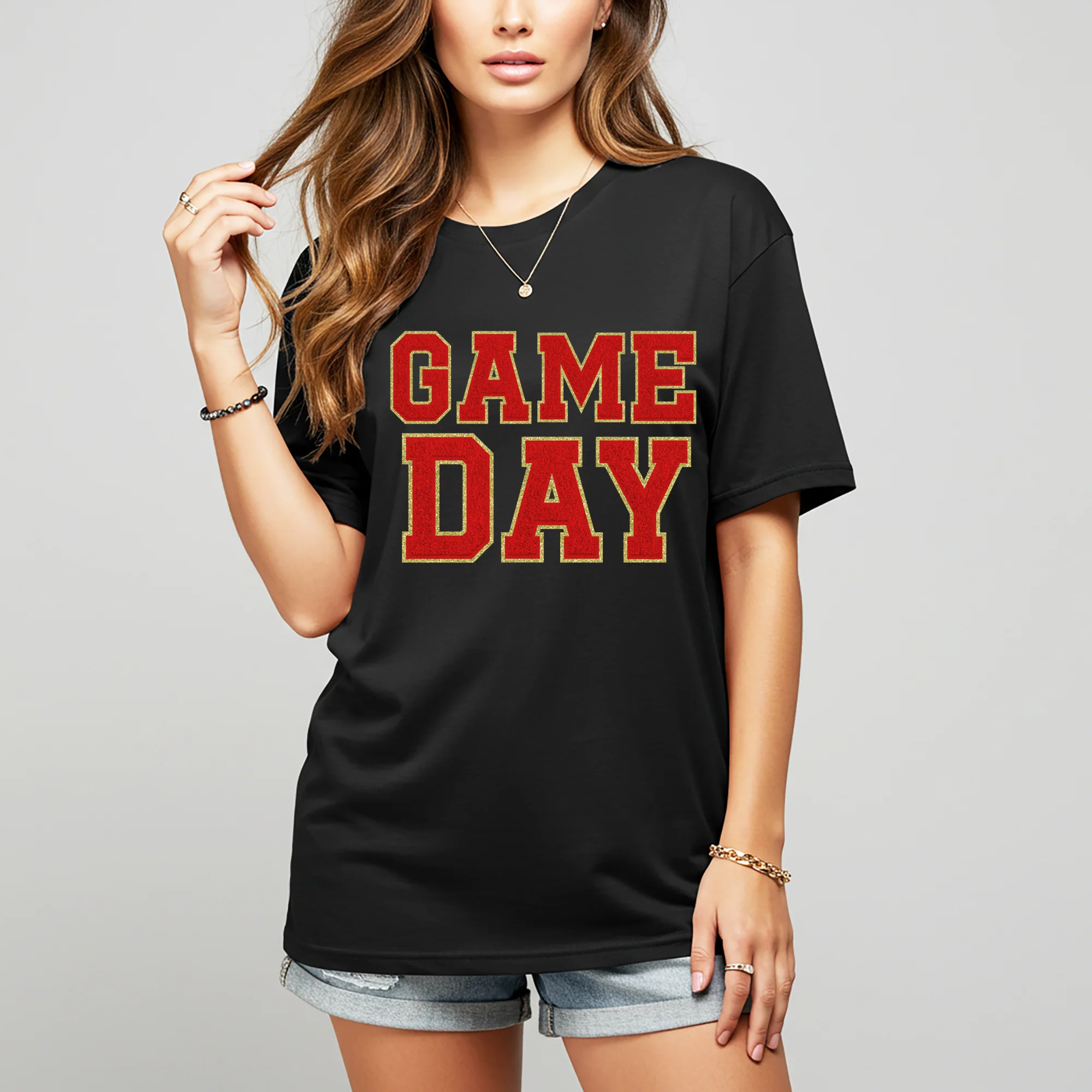 Game Day Black Graphic Tee in Multiple Colors - Image 2