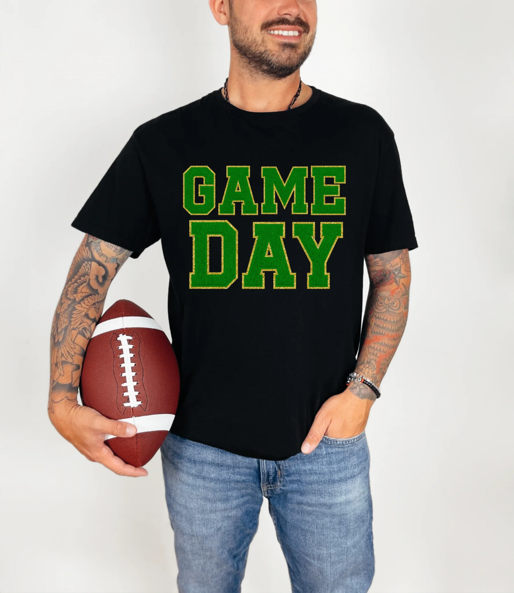 Game Day Black Graphic Tee in Multiple Colors - Image 7