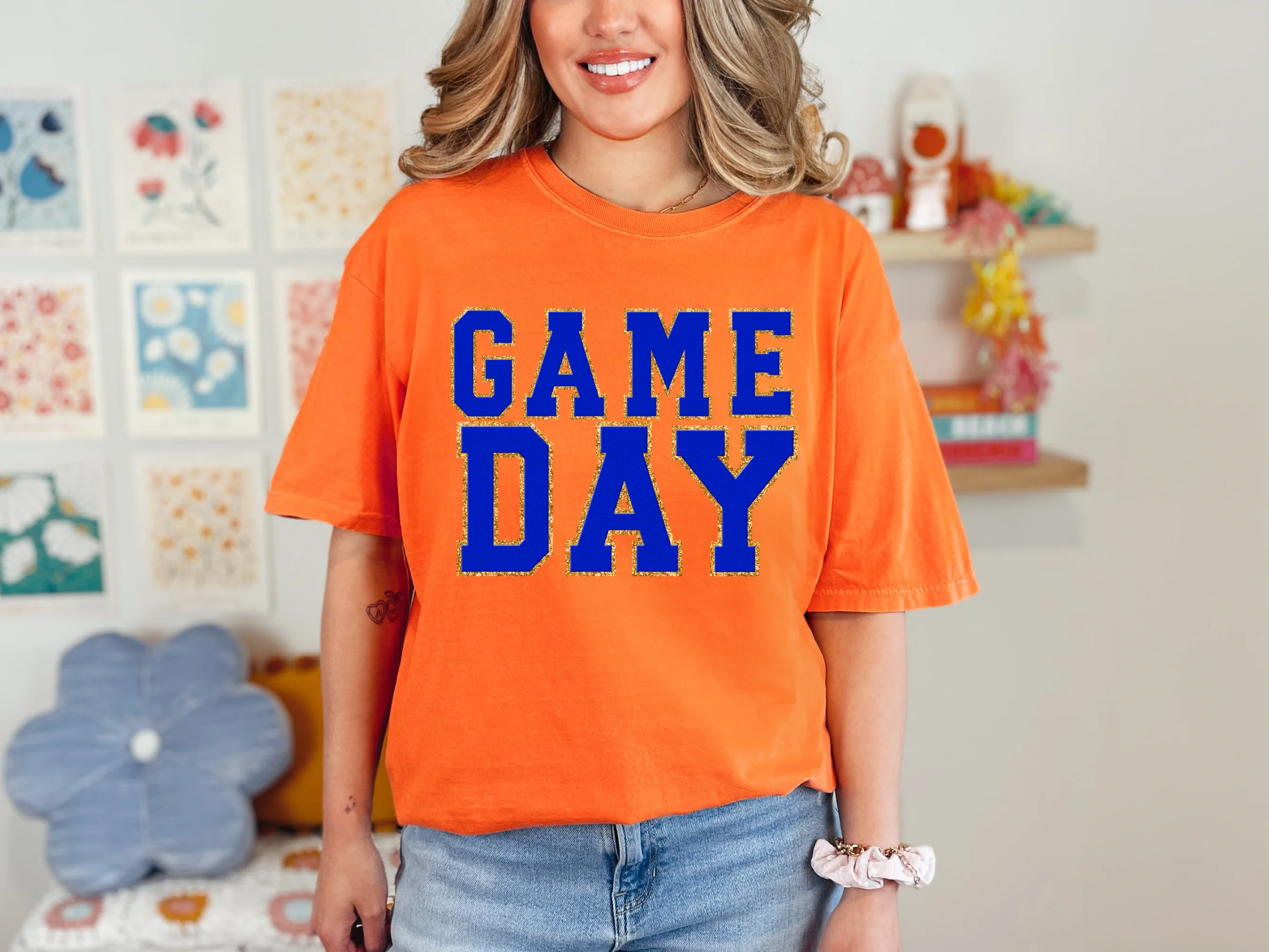 Game Day Burnt Orange Graphic Tee in Multiple Colors - Image 4