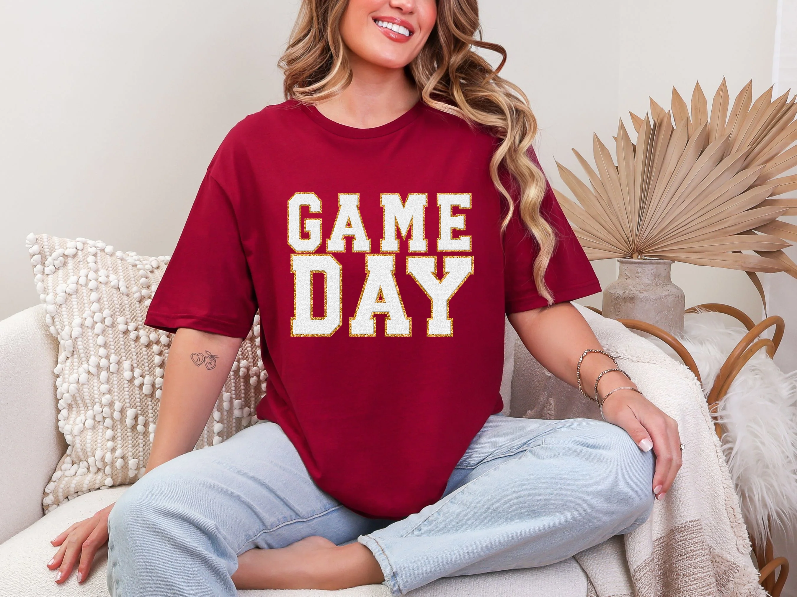Game Day Cardinal Red Tee in Multiple Colors - Image 2