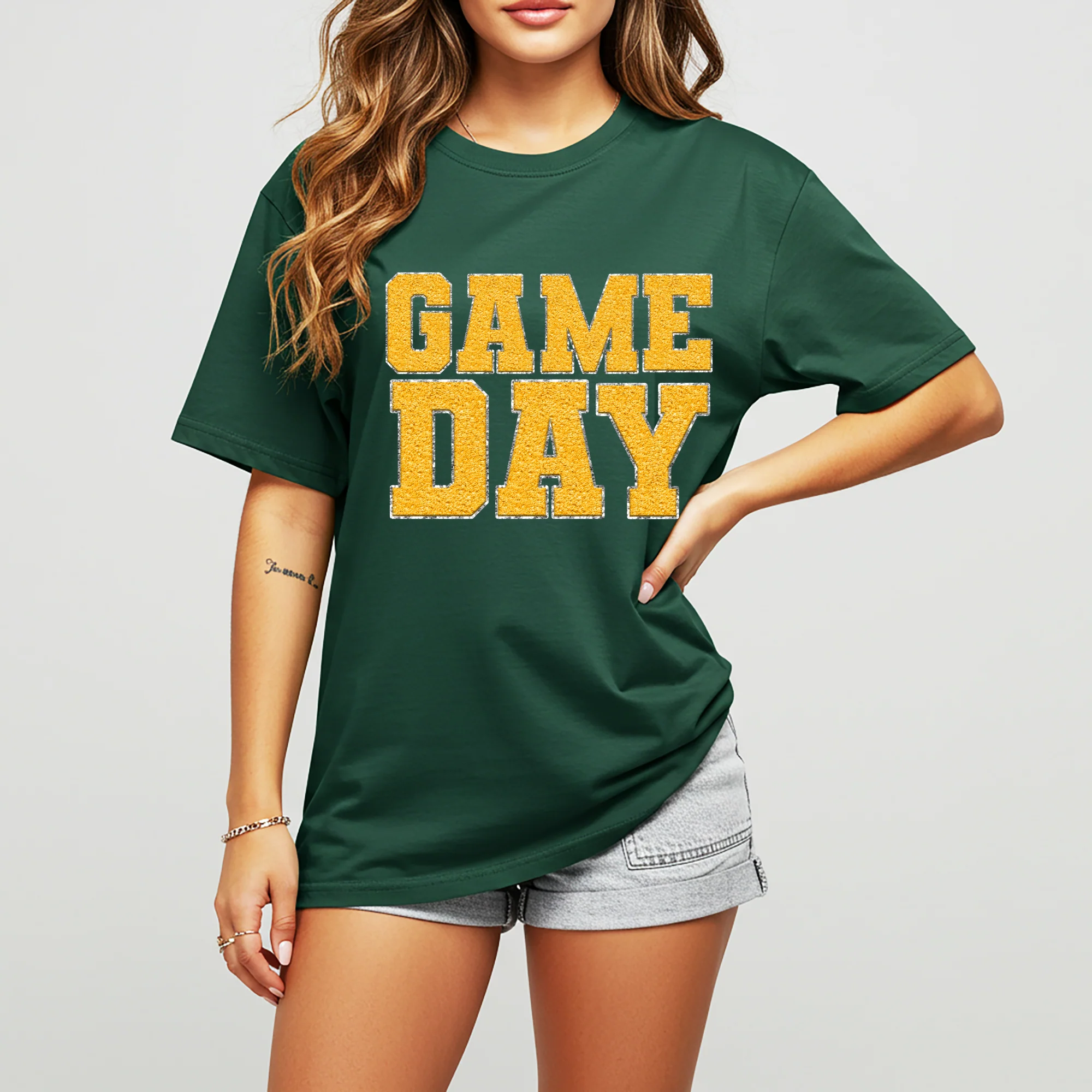 Game Day Forest Green Graphic Tee in Multiple Colors - Image 2