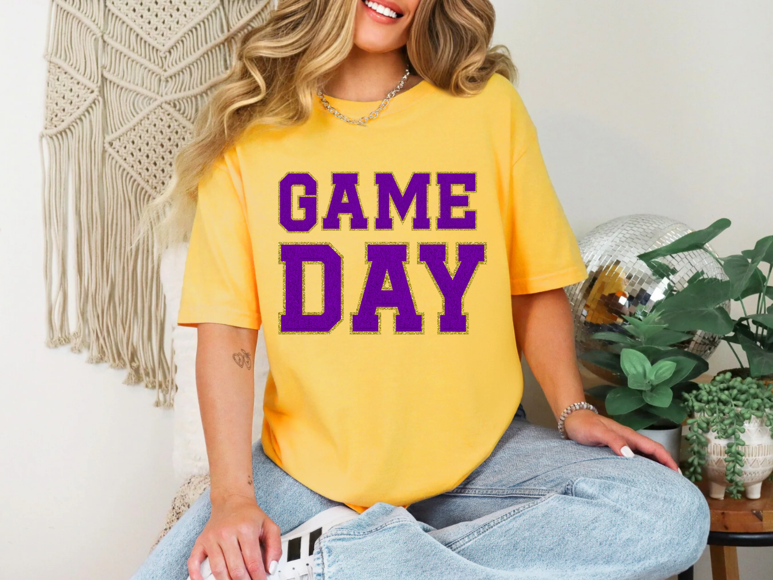 Game Day Gold Graphic Tee in Multiple Colors - Image 3