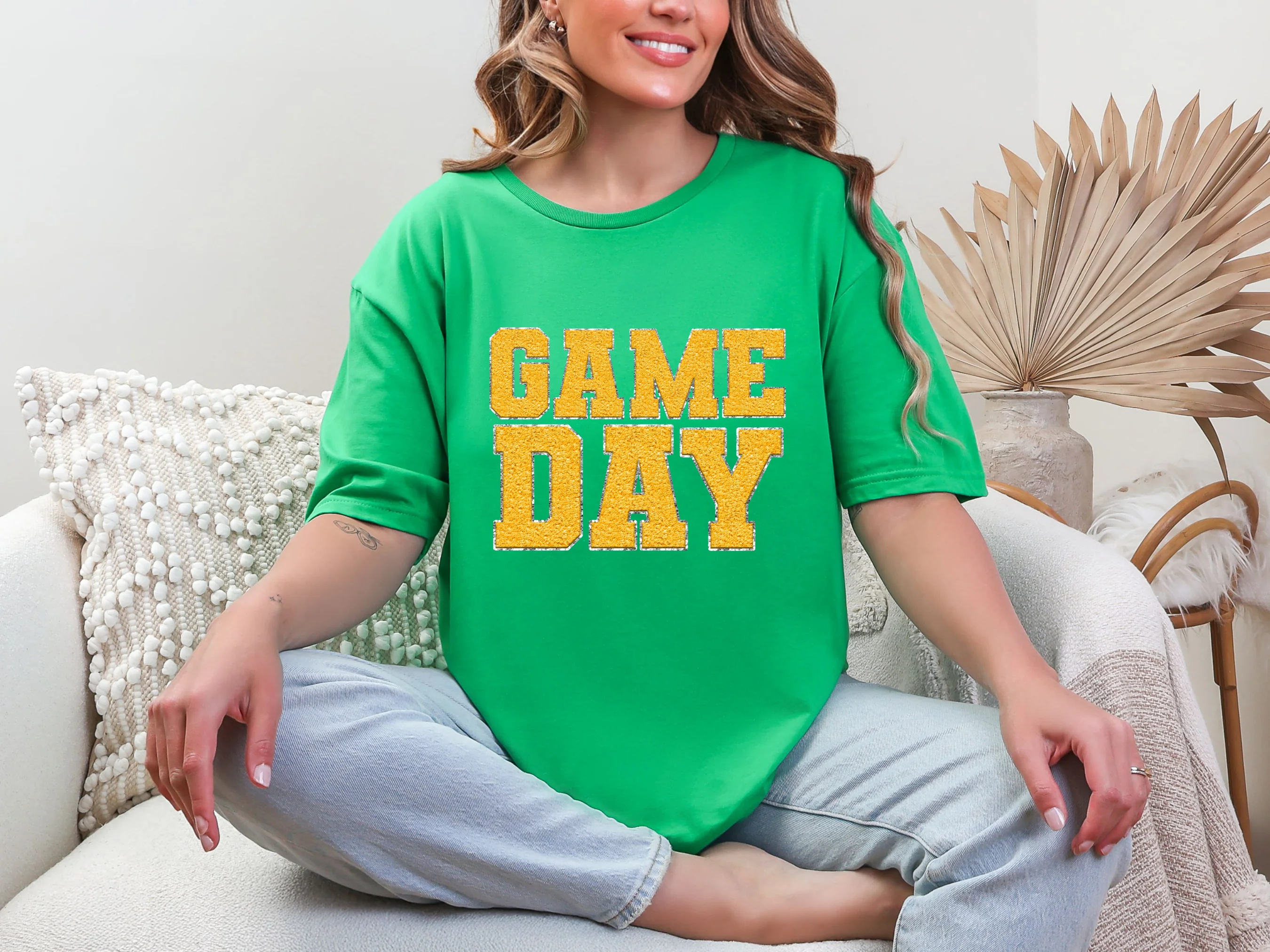 Game Day Kelly Green Graphic Tee in Multiple Colors - Image 2