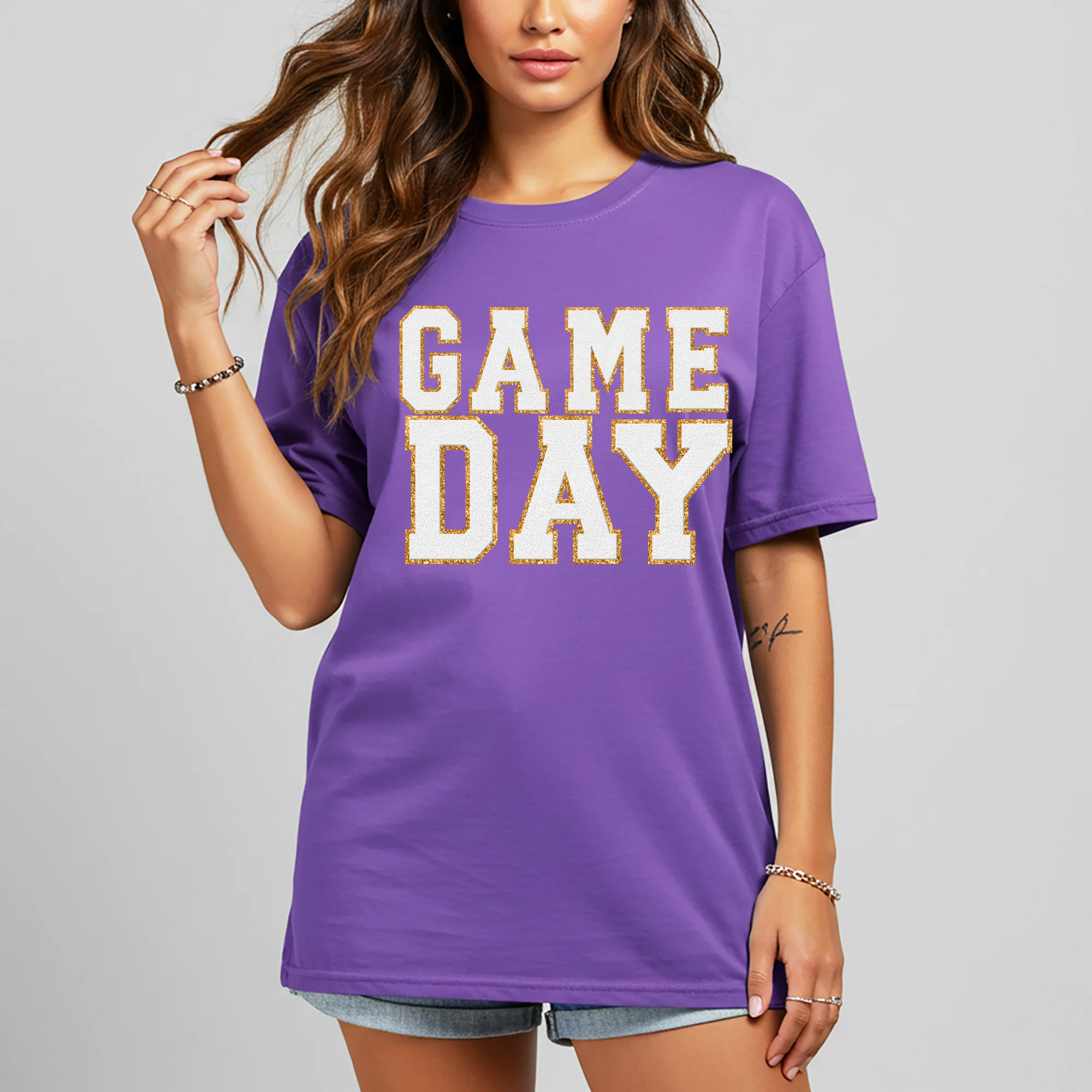 Game Day Purple Graphic Tee in Multiple Colors - Image 2