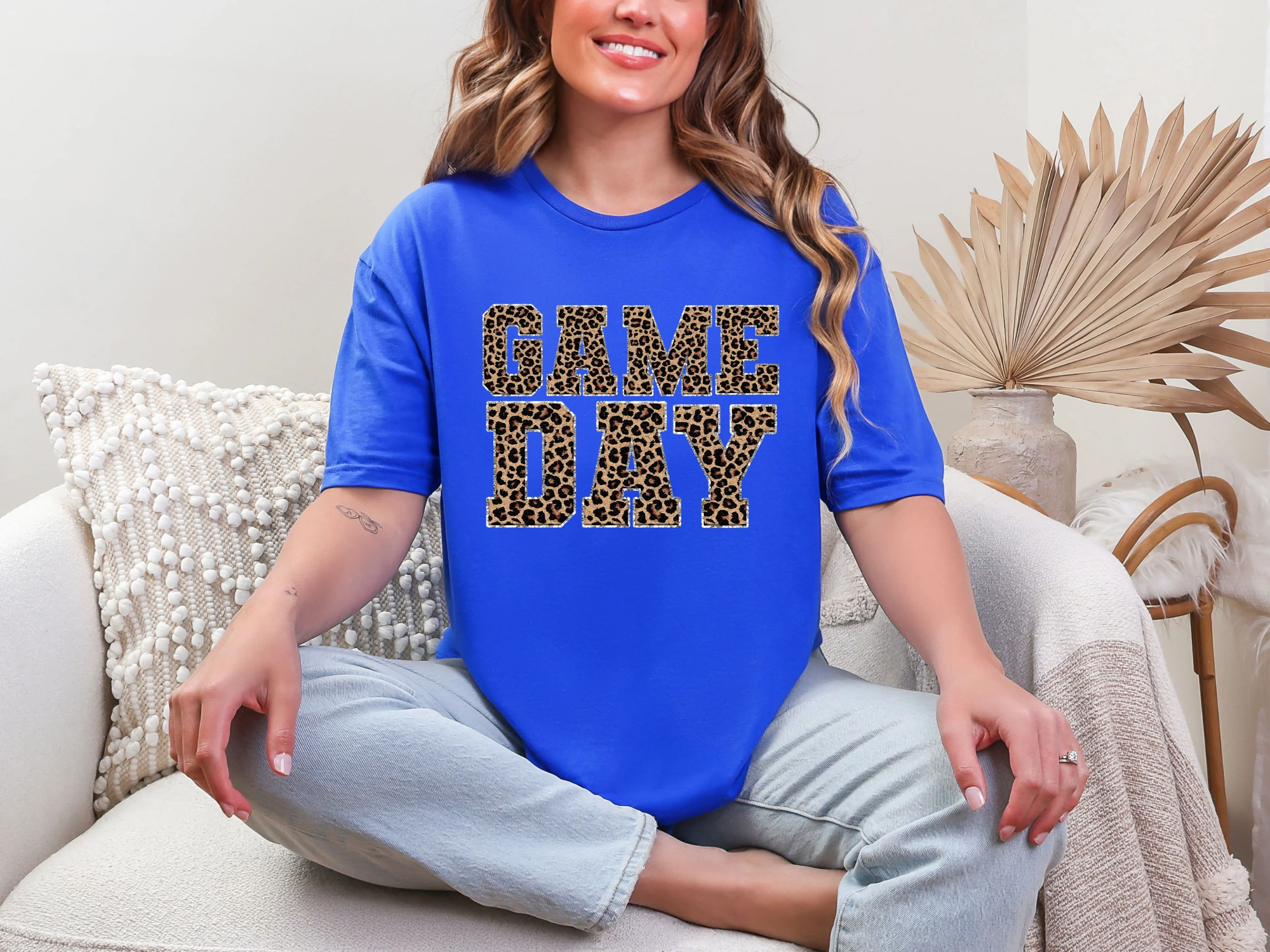 Game Day Royal Blue Graphic Tee in Multiple Colors - Image 3