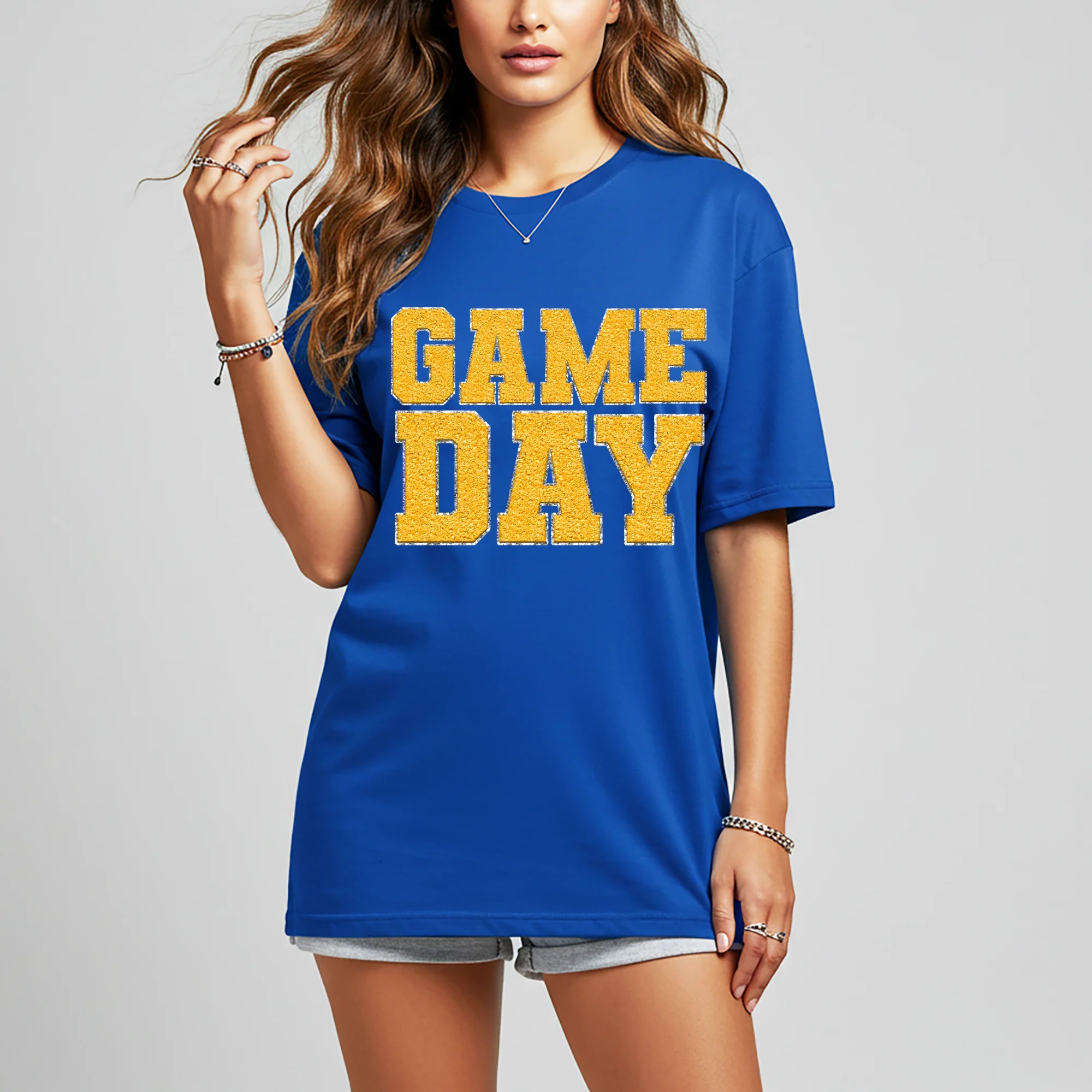 Game Day Royal Blue Graphic Tee in Multiple Colors - Image 4