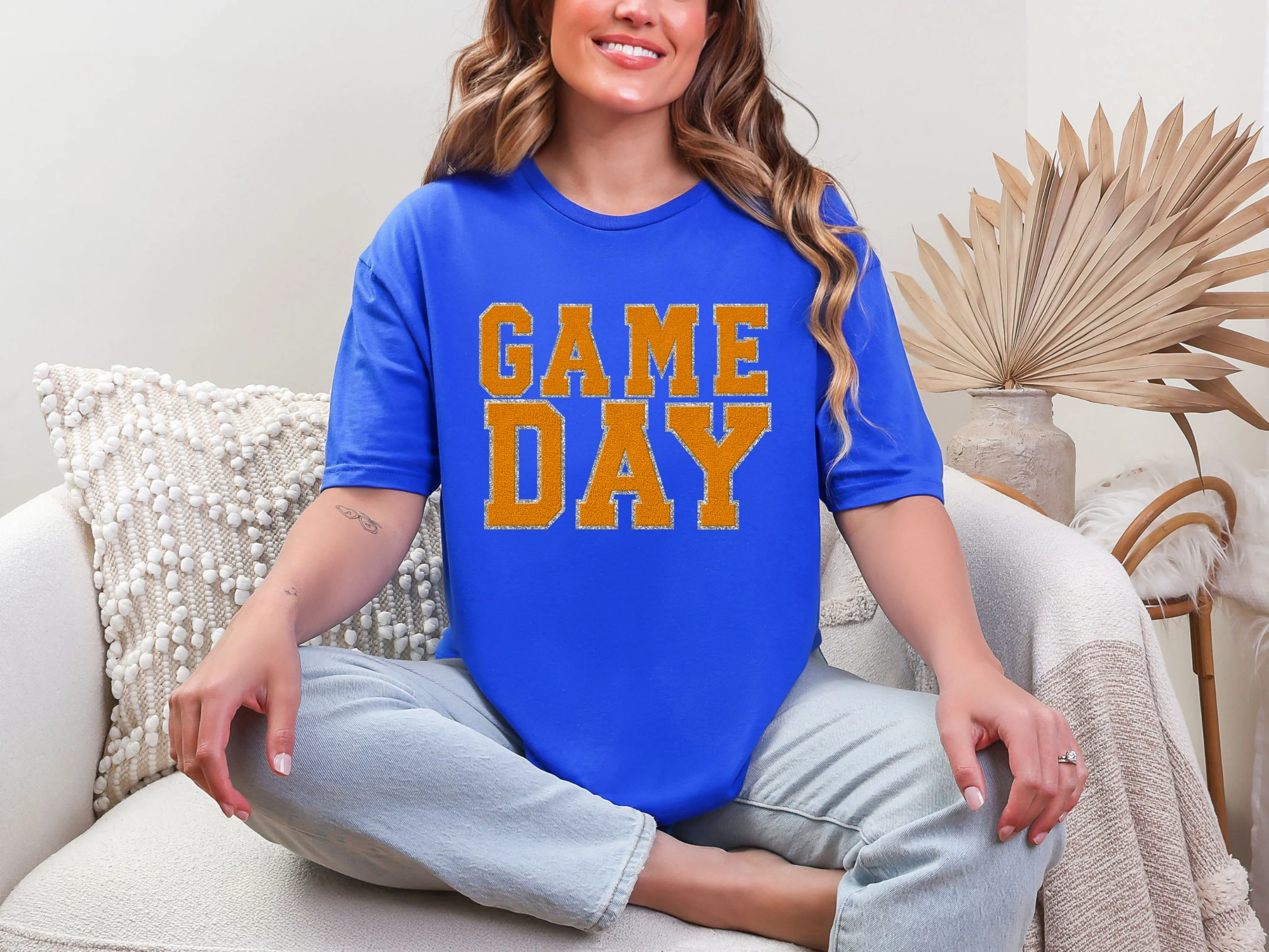 Game Day Royal Blue Graphic Tee in Multiple Colors - Image 5