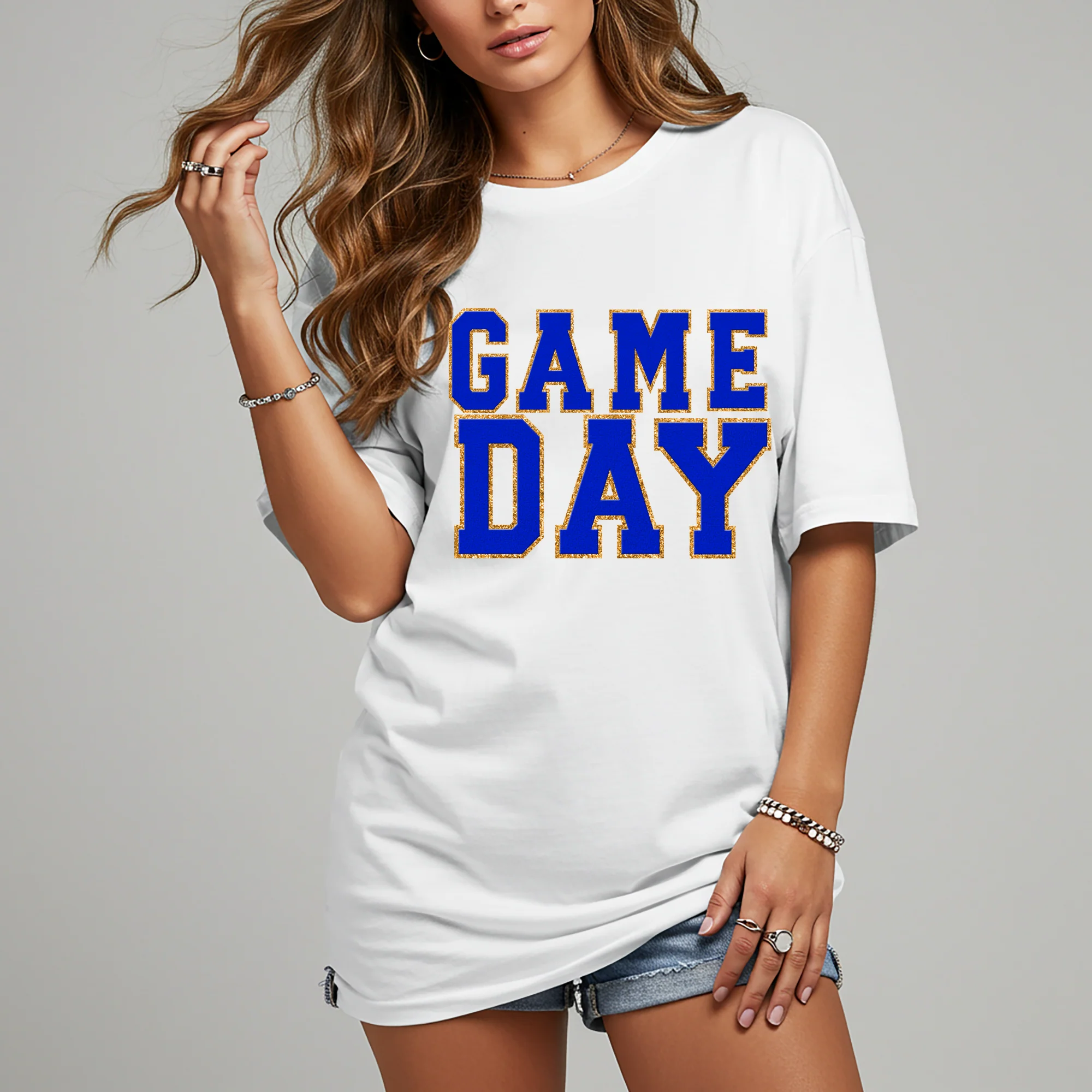 Game Day White Graphic Tee in Multiple Colors - Image 7