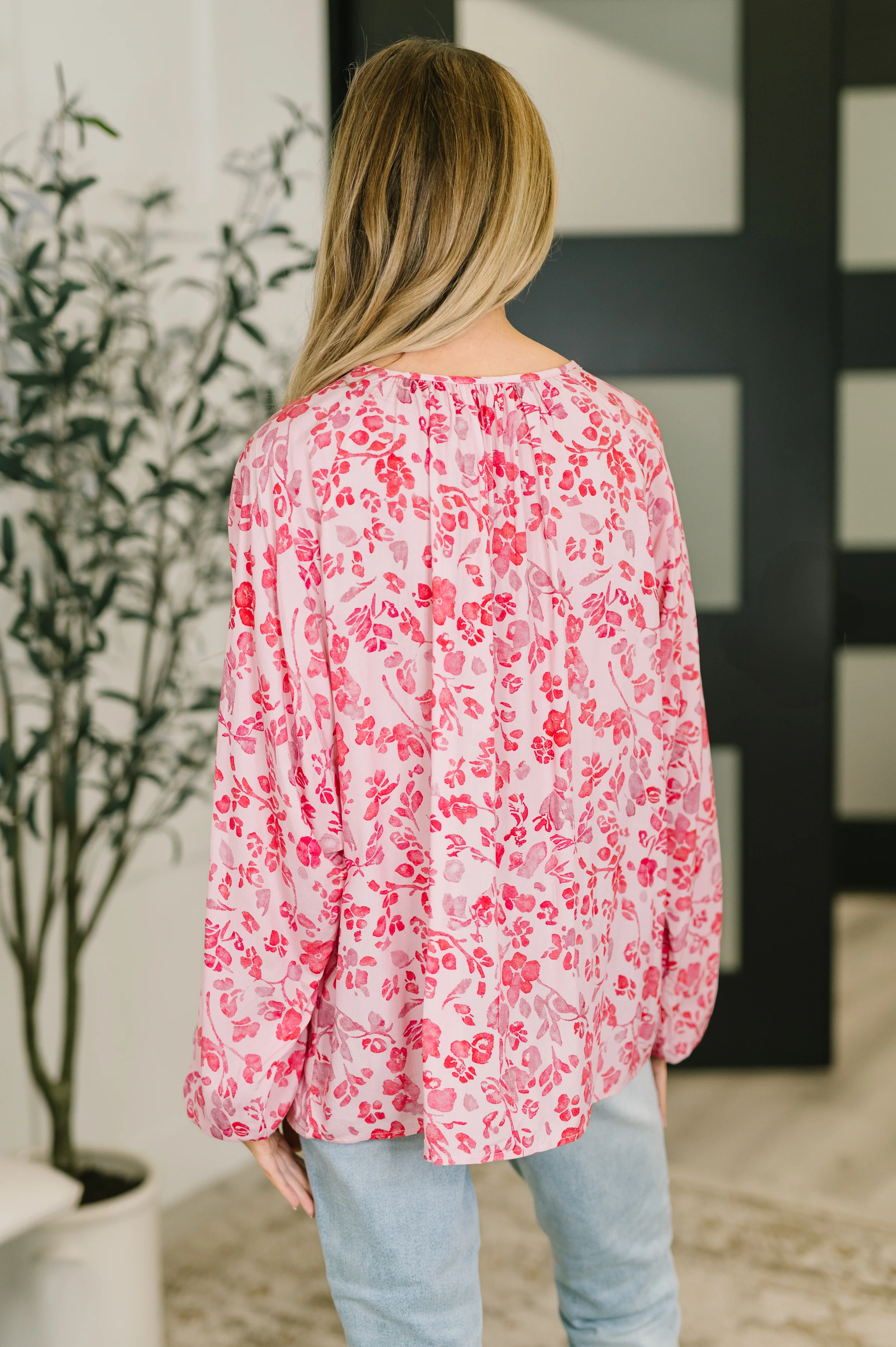 Garden Kiss V-Neck Puff Sleeve Blouse - 2/10/2026 - Image 5