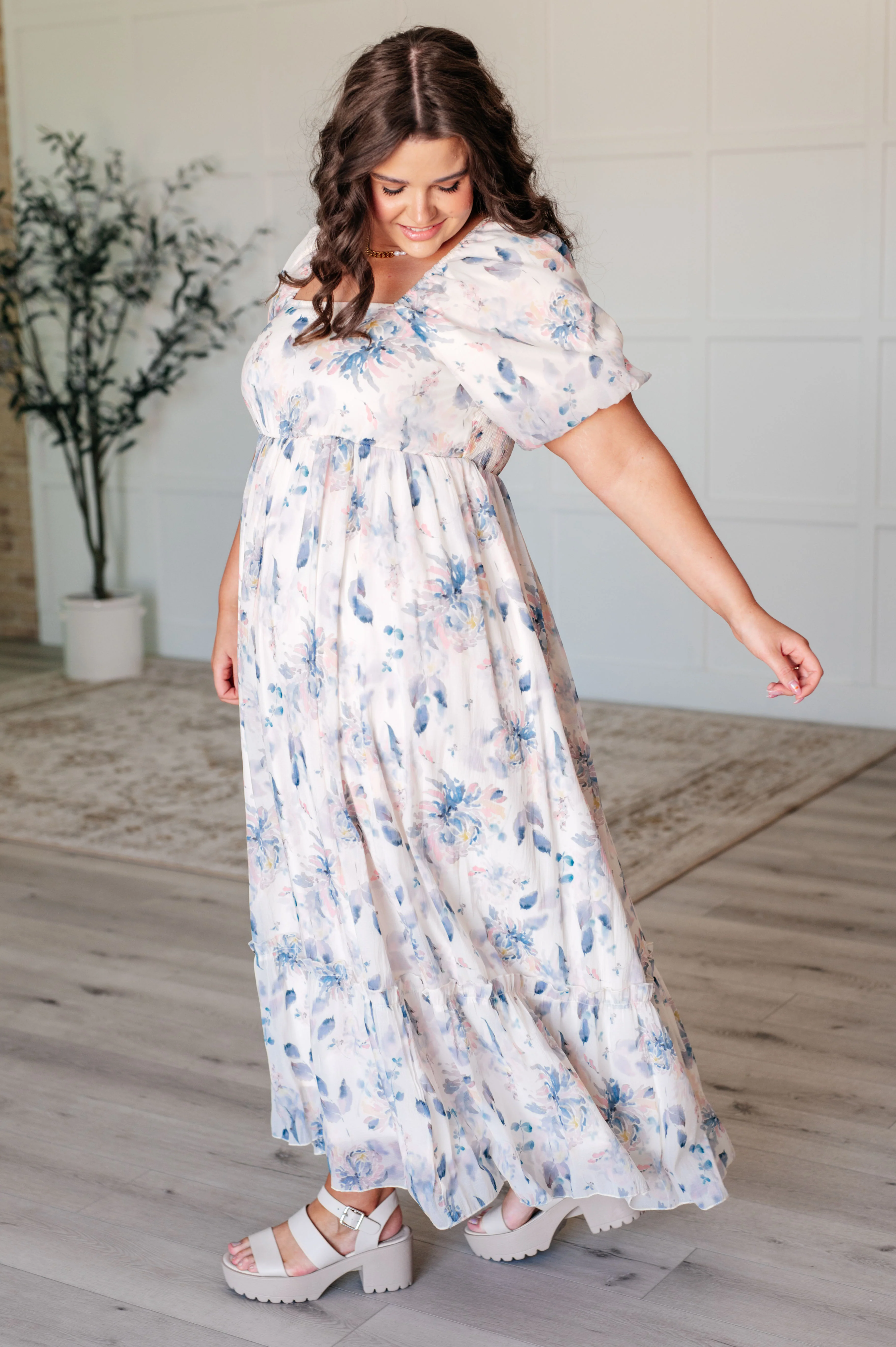 Gentle Yet Strong Balloon Sleeve Floral Dress - 7/23/2024 - Image 5