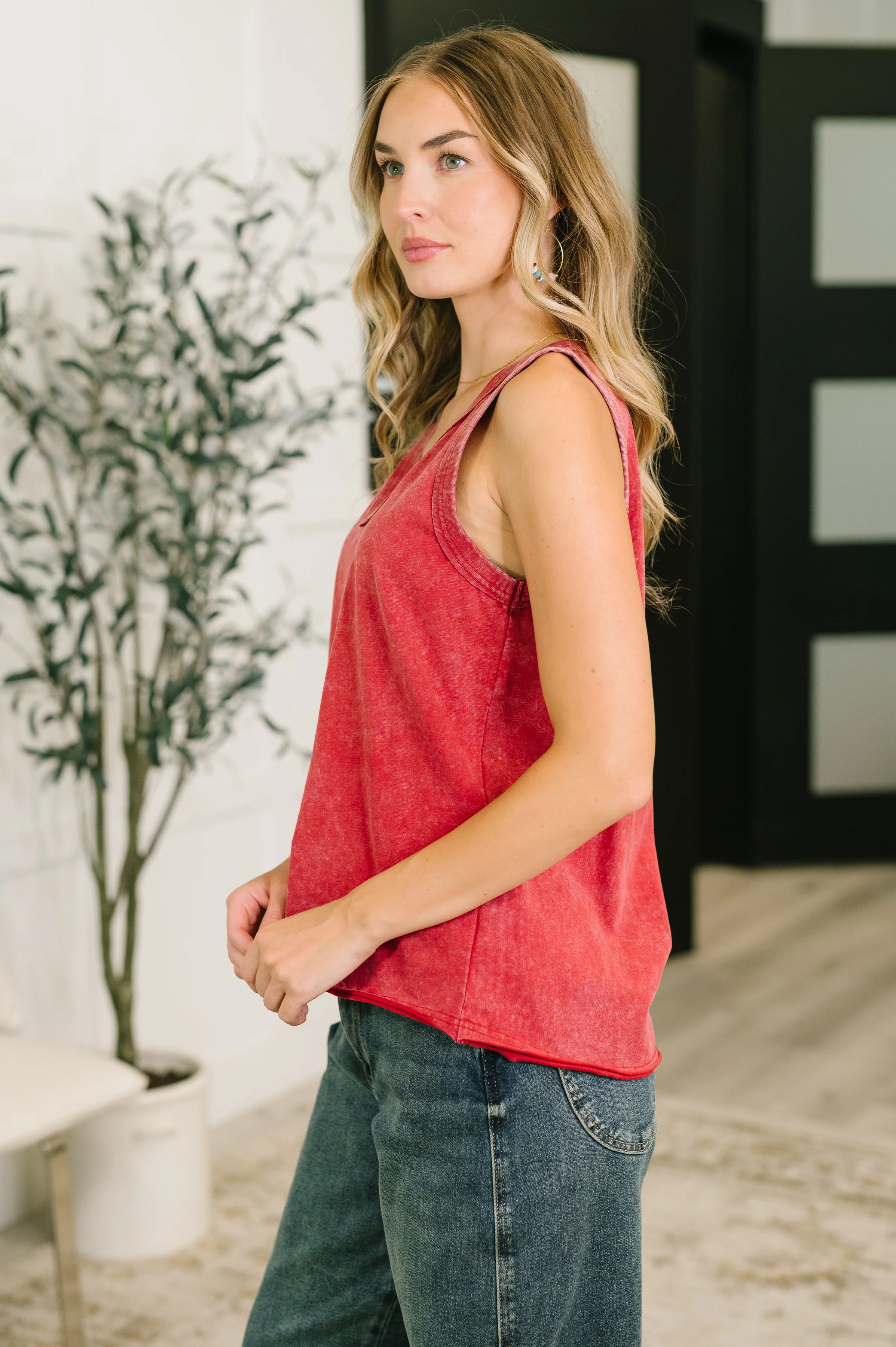 Get it Right V-Neck Mineral Wash Tank - 7/7/2026 - Image 4