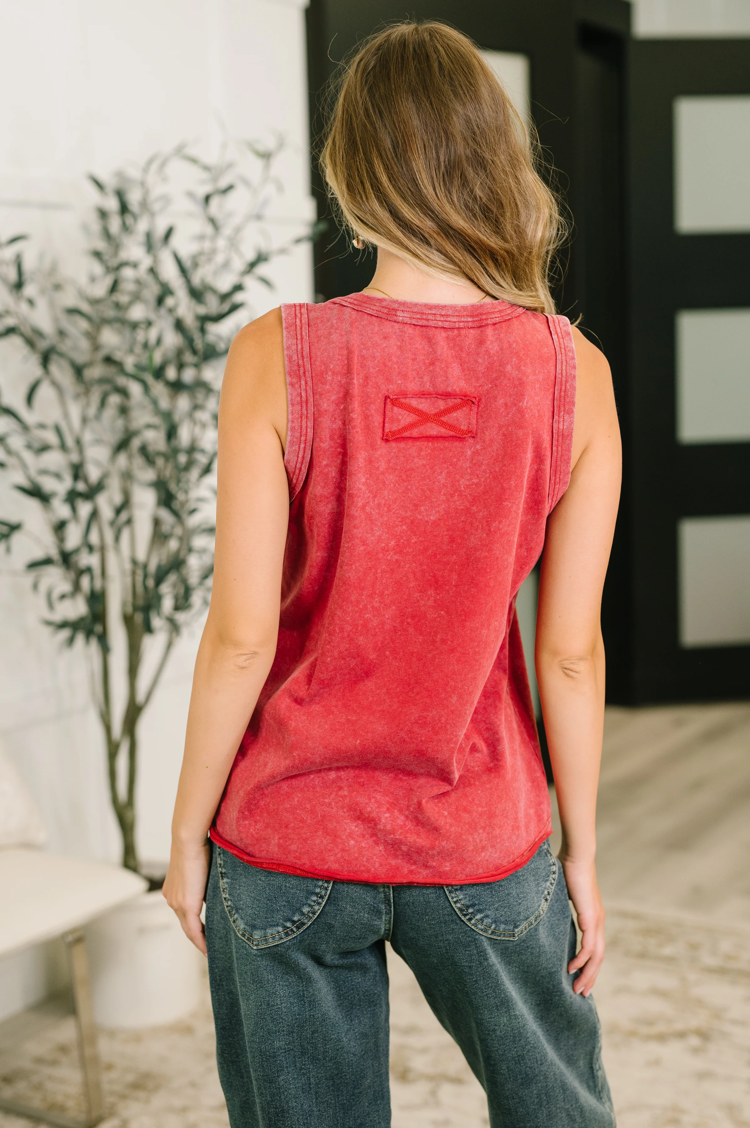 Get it Right V-Neck Mineral Wash Tank - 7/7/2026 - Image 6