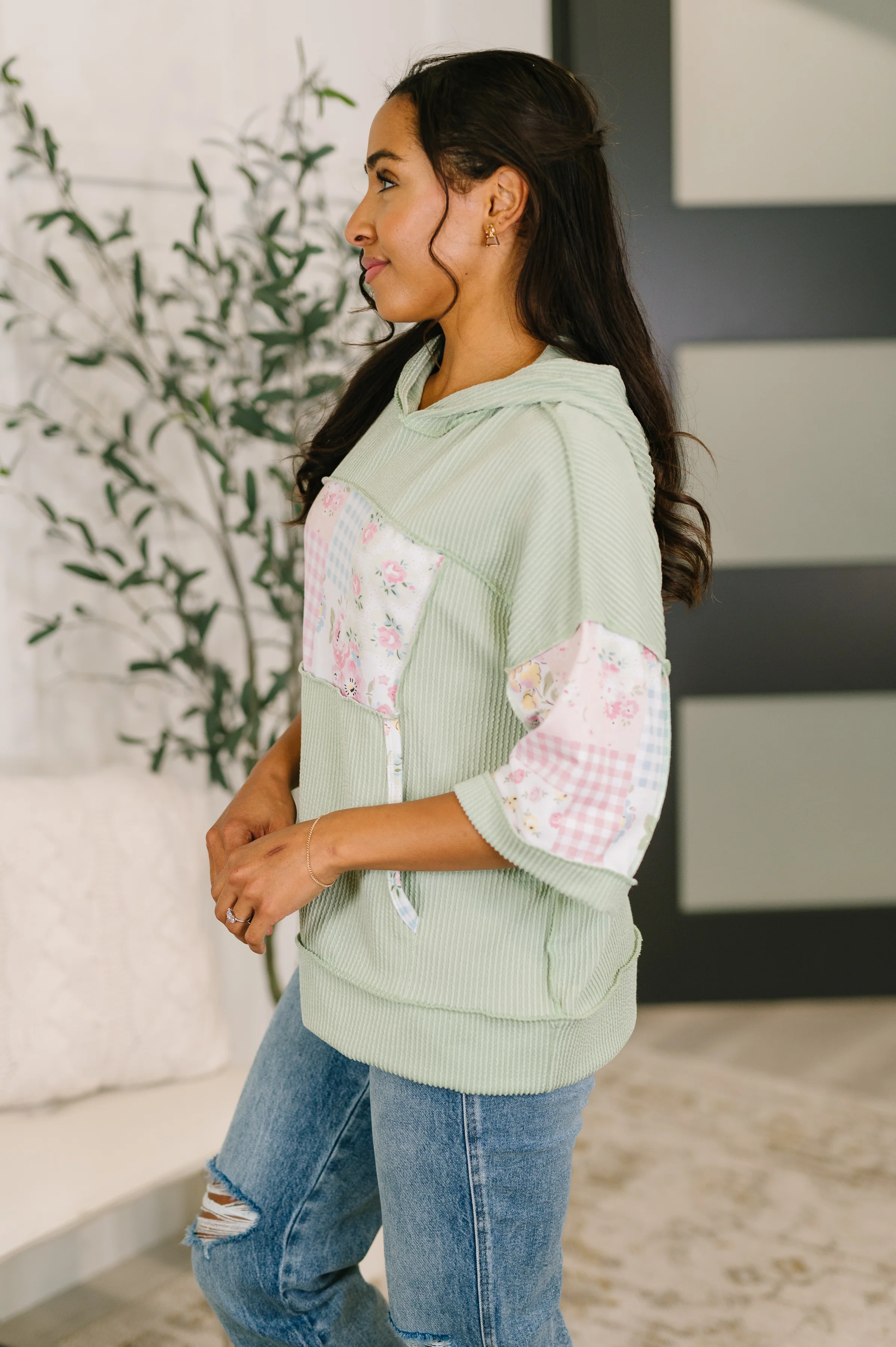 Get My Fixin' Cable Ribbed Knit Hooded Top - 2/24/2026 NEW - Image 4