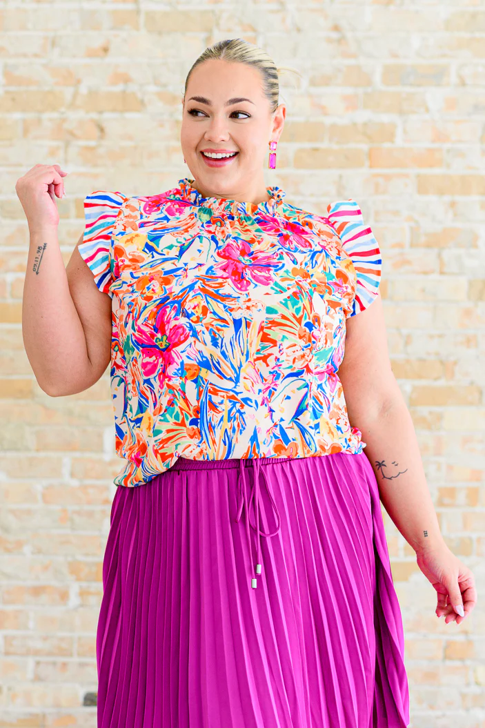 Get Out of Town Ruffle Sleeve Top - 4/30/2026 - Image 2