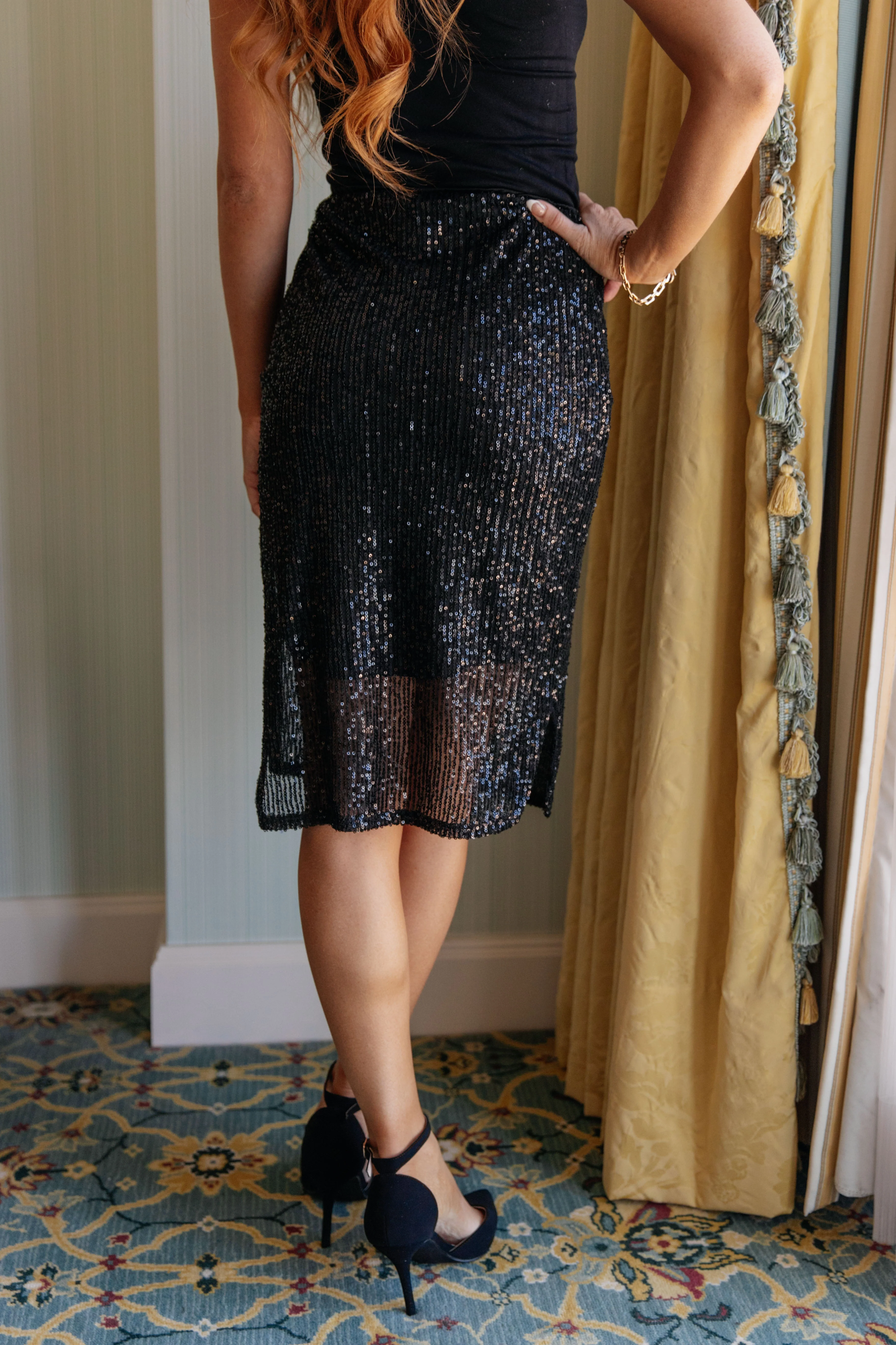 Gilded Age Sequin Skirt in Black - 11/8/2024 - Image 12