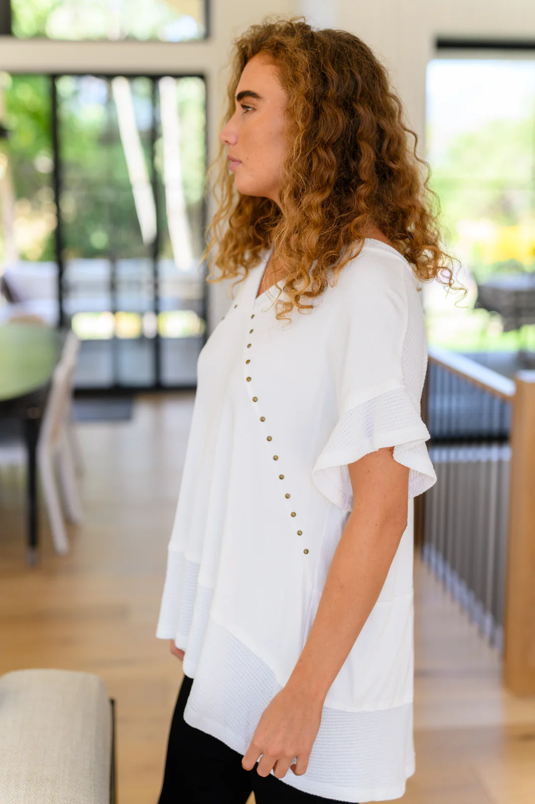 Giving In V Neck Spliced Top - 9/21/2023 - Image 6