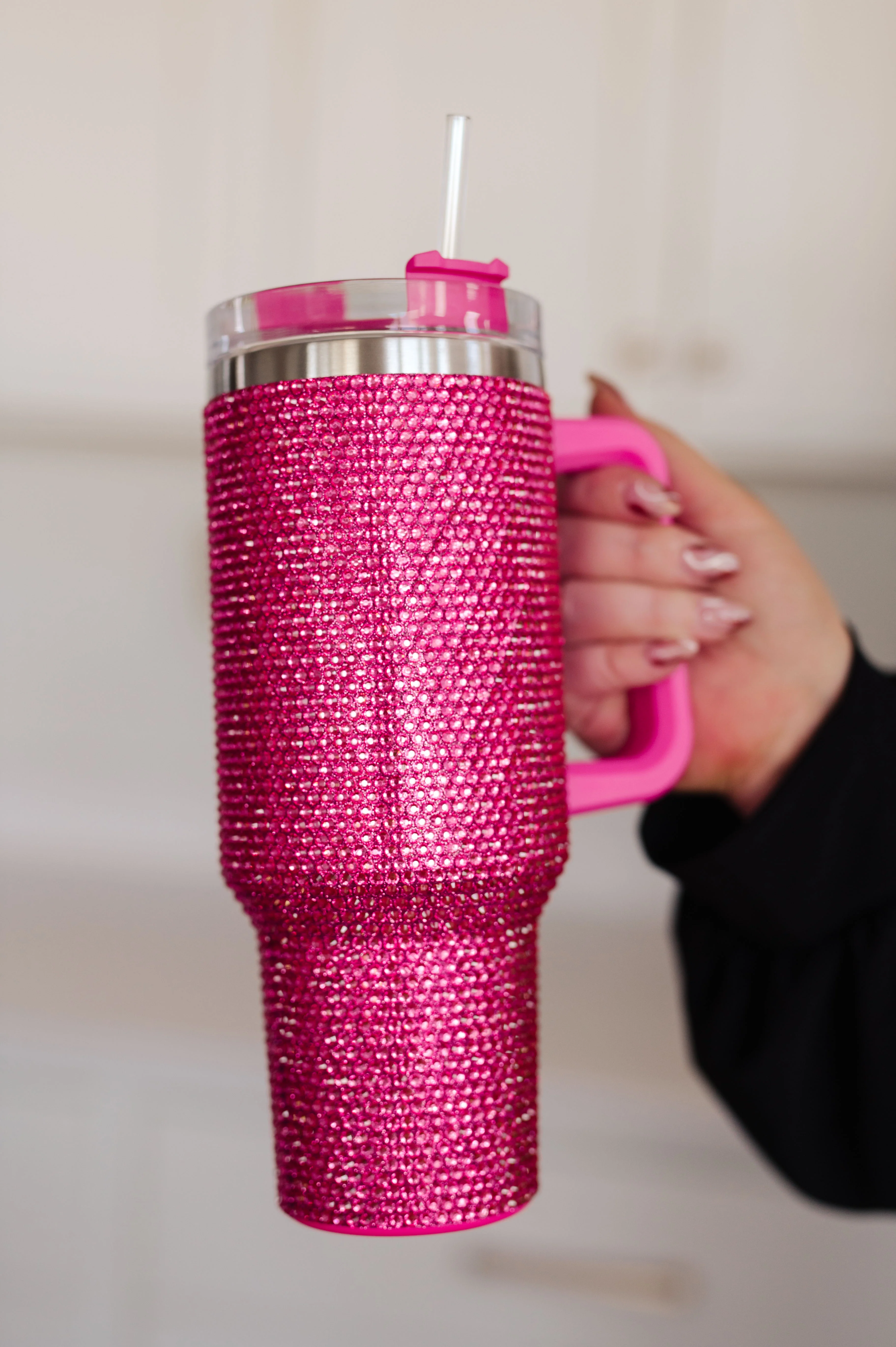 Glam Girl 40 oz Rhinestone Tumbler in PInk - 11/20/2023 - Image 3