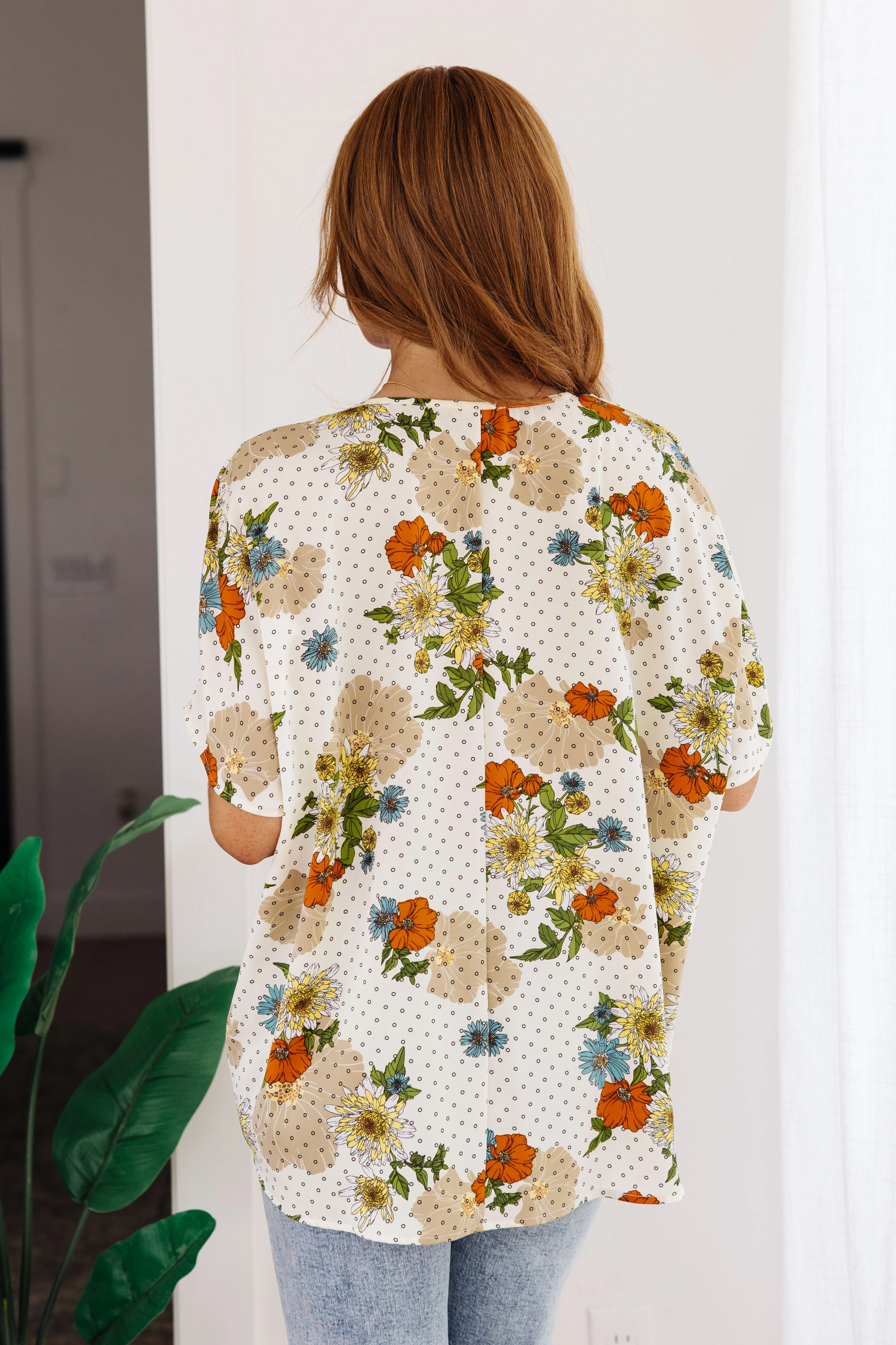 Good Morning Floral V-Neck Blouse - 8/4/2023 - Image 8