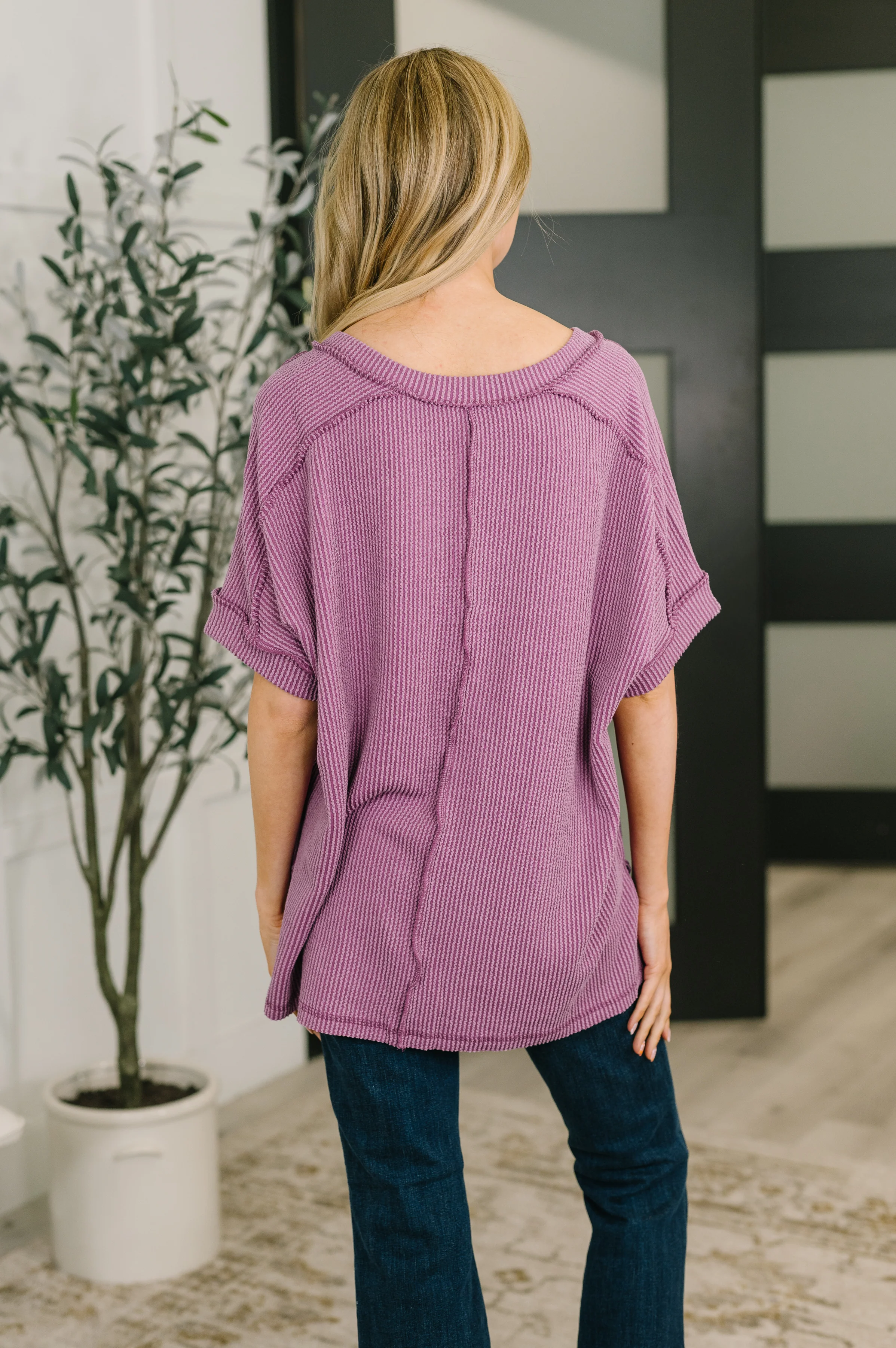 Growing Restless V-Neck Tee in Light Plum - 4/8/2026 - Image 5