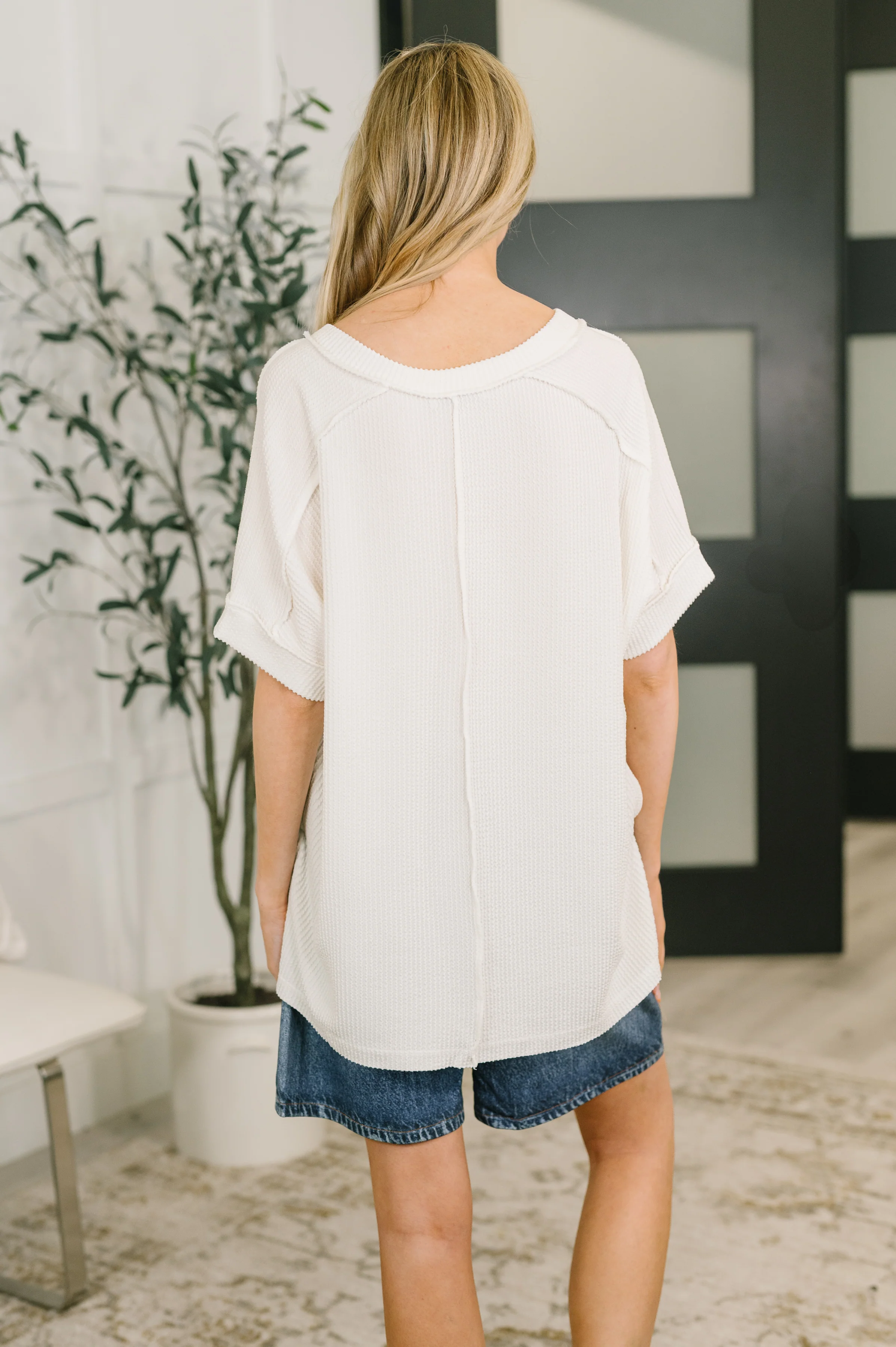 Growing Restless V-Neck Tee in White - 4/8/2026 - Image 5