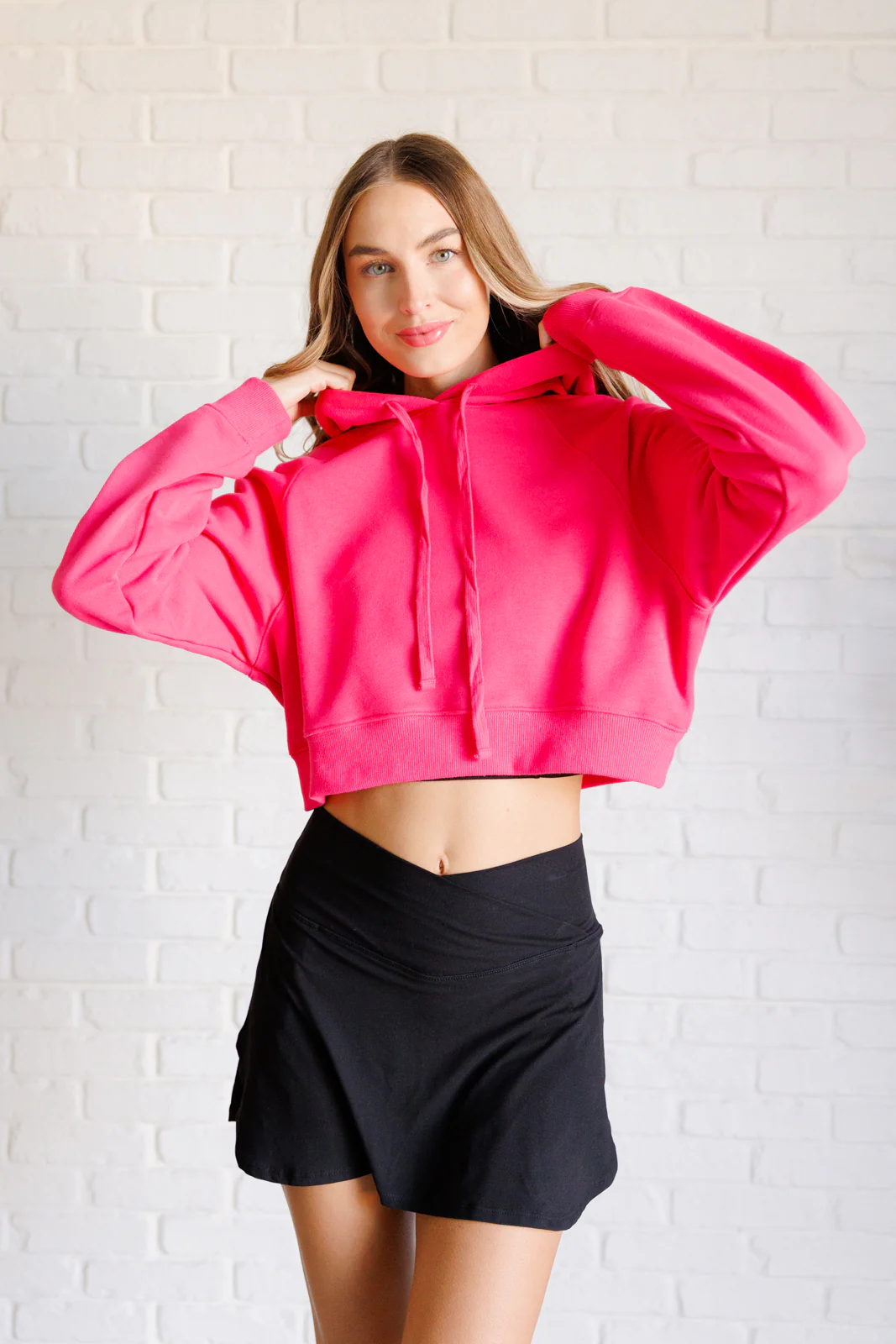 Had Me in the First Half Pullover Hoodie in Flamingo Pink - 9/19/2024 - Image 5