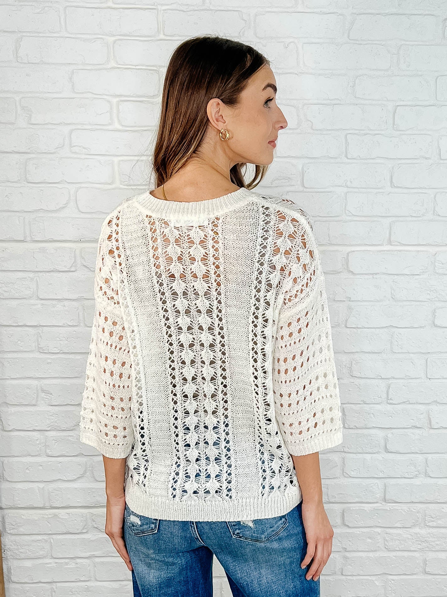 Hallow Laugh Open Knit Top - 3/14/2025 - Image 8