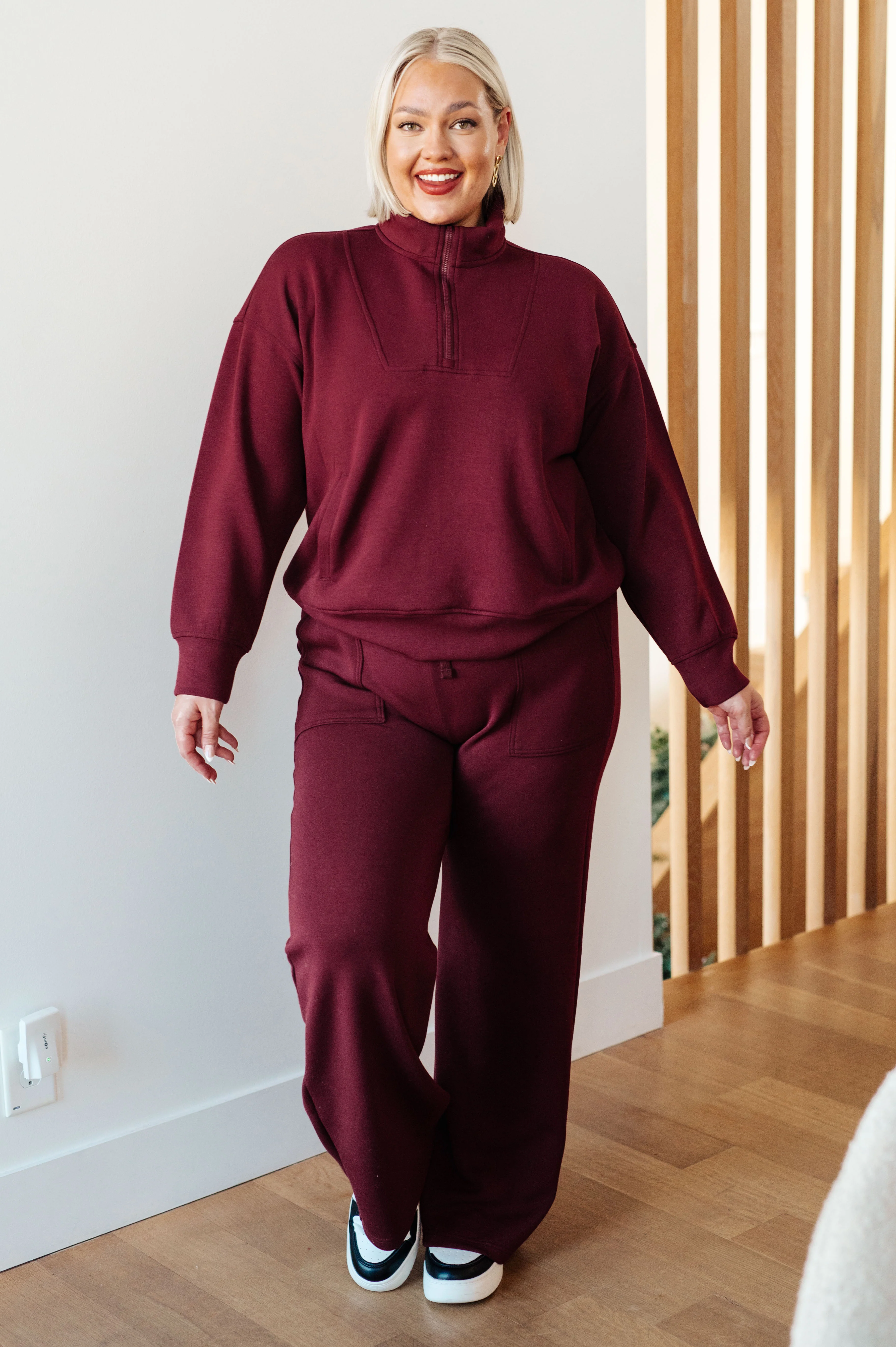 Handle That Straight Leg Pants in Wine - 1/12/2024 - Image 6