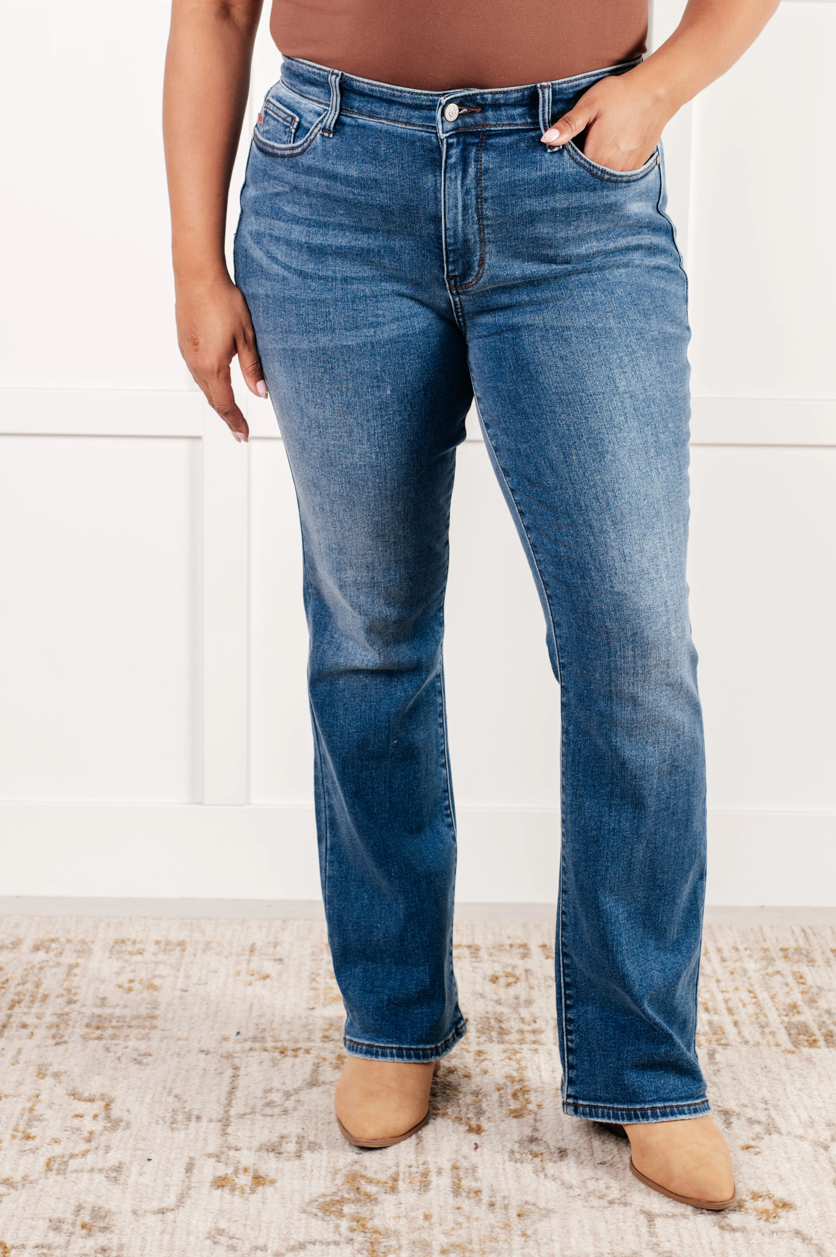Hannah Mid Rise Thermal Bootcut Jeans - 12/31/2024 - Image 2