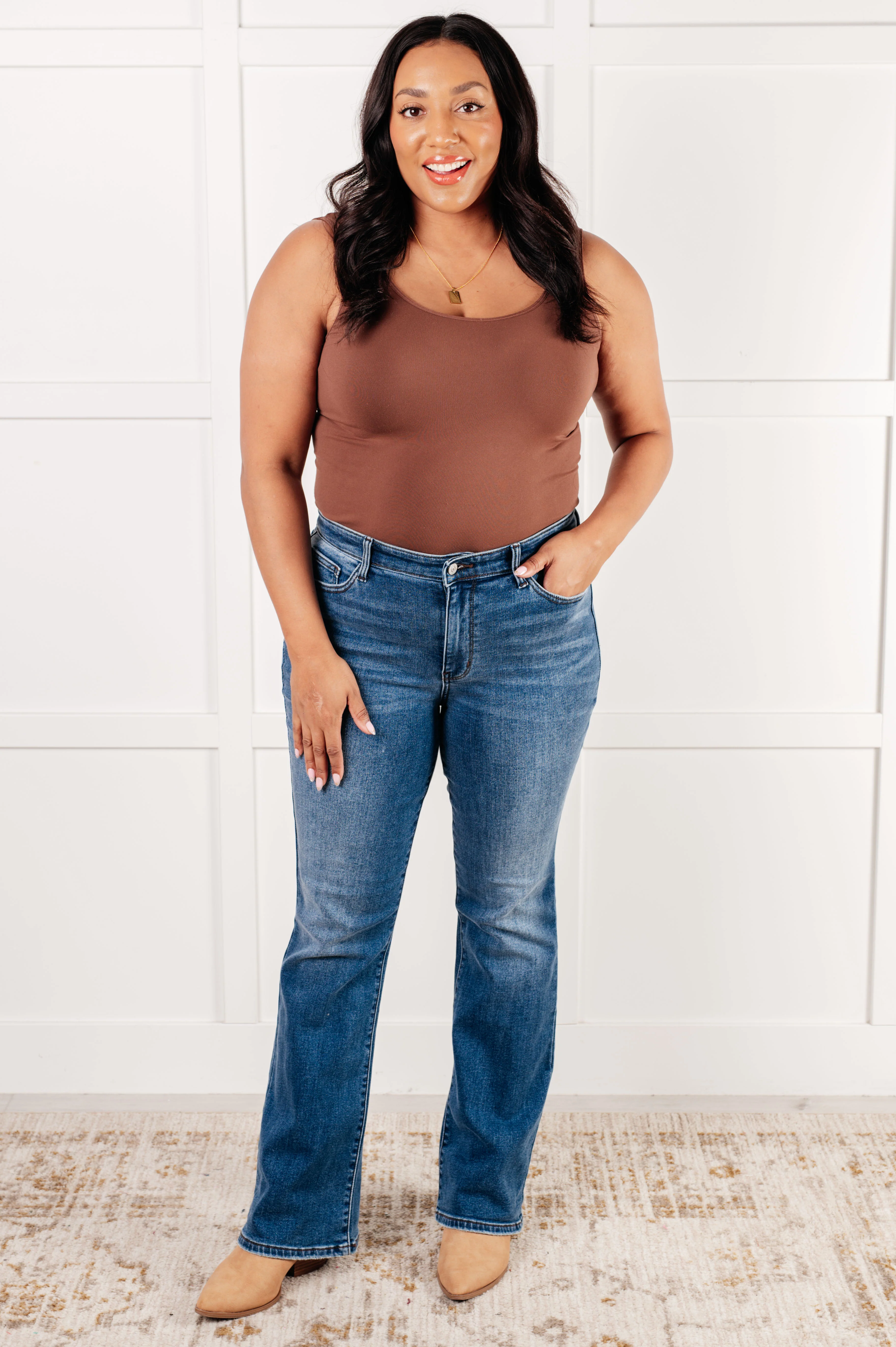 Hannah Mid Rise Thermal Bootcut Jeans - 12/31/2024 - Image 4